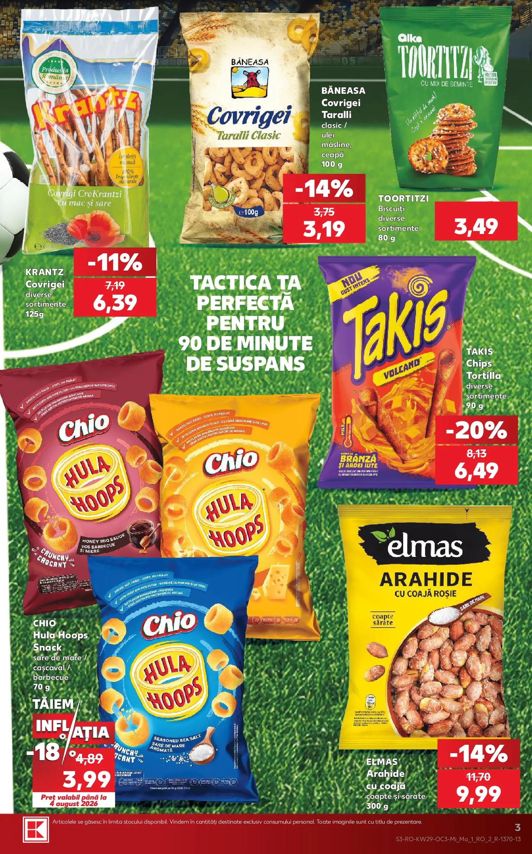 Kaufland Rădăuți 15.07.2026 - Revista si Oferta | Pagină: 3 | Produse: Covrigei, Ulei, Biscuiți, Sare
