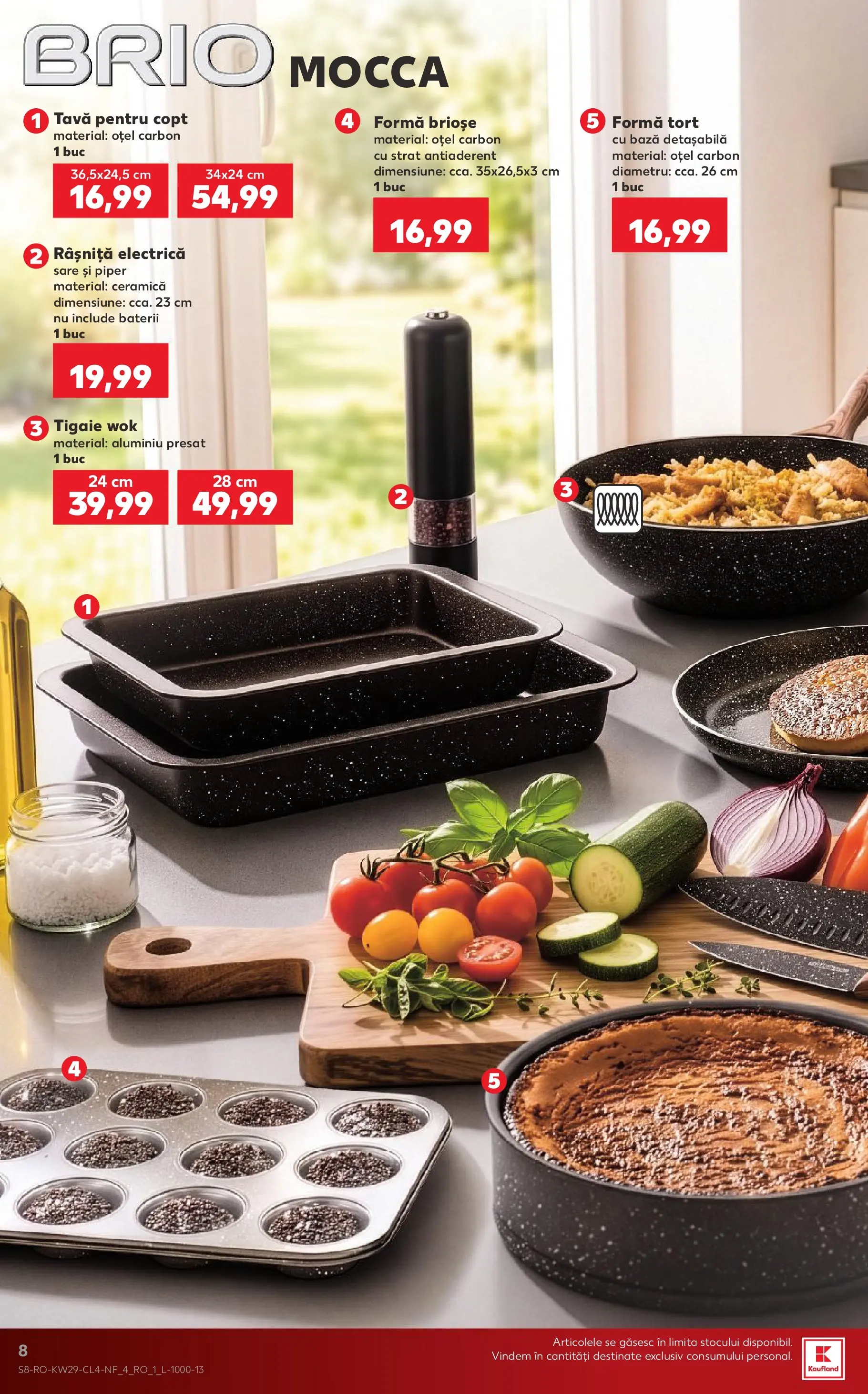 Kaufland Carei 14.07.2026 - Revista si Oferta | Pagină: 8 | Produse: Baterii, Tort, Sare, Piper
