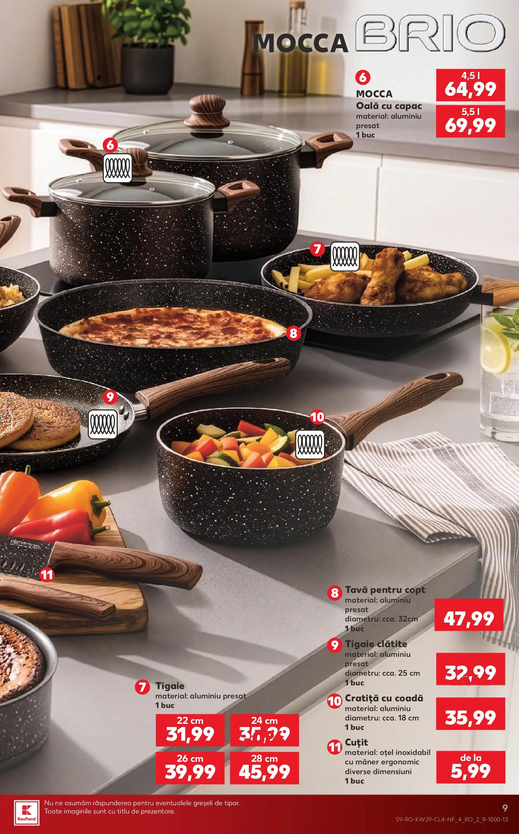 Kaufland Carei 14.07.2026 - Revista si Oferta | Pagină: 9 | Produse: Cratiță, Oală, Mâner, Cuțit