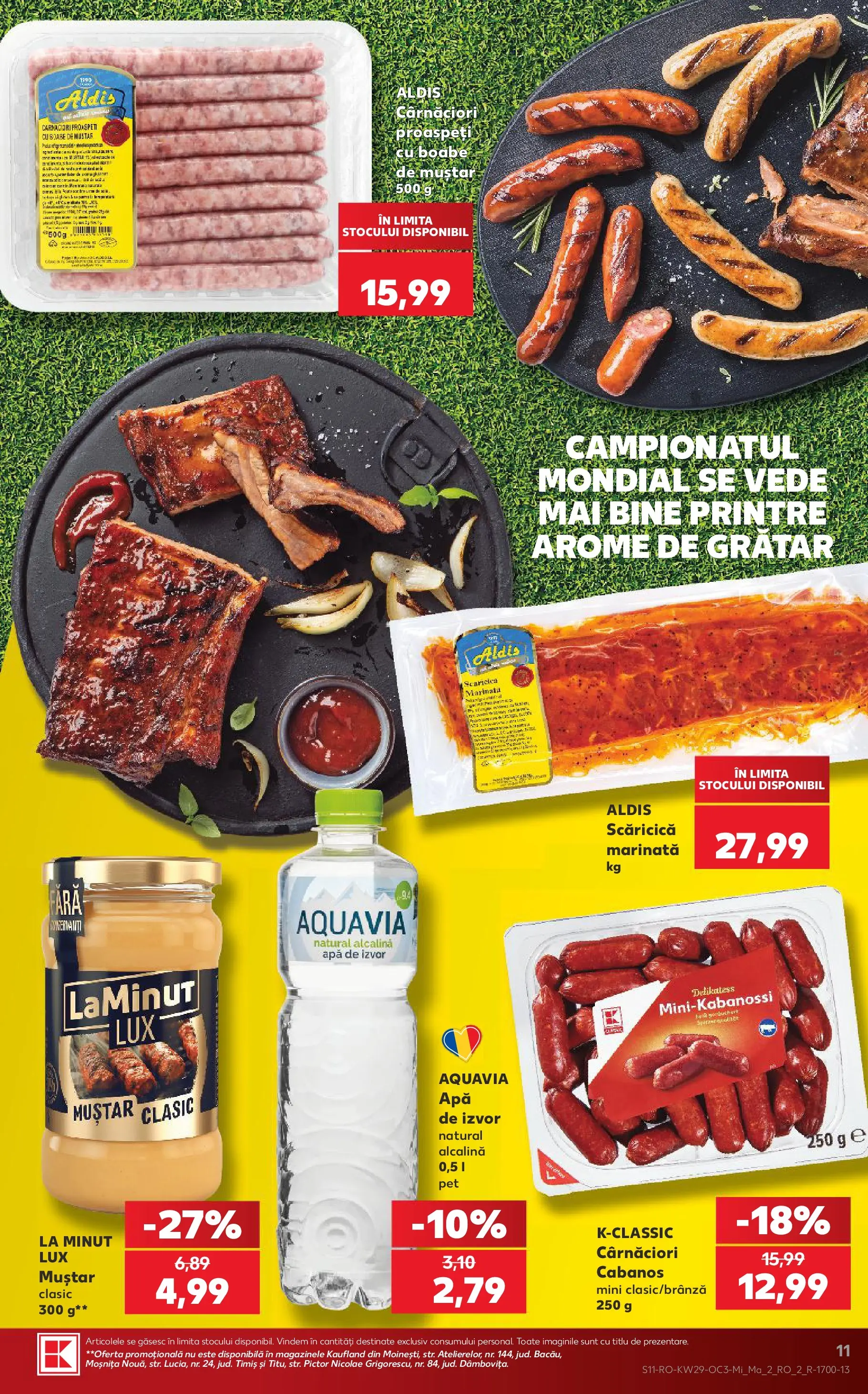 Kaufland Iași 15.07.2026 - Revista si Oferta | Pagină: 11 | Produse: Grătar, Muștar, Apă