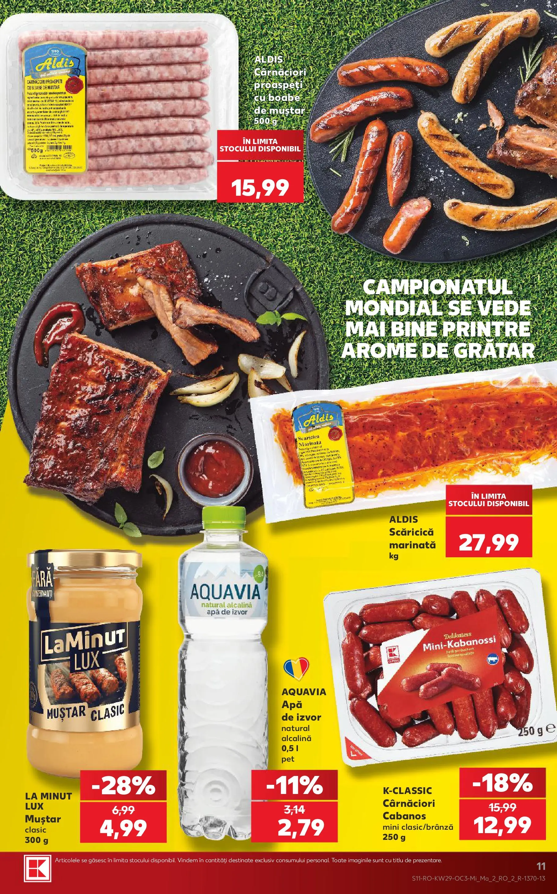 Kaufland Rădăuți 15.07.2026 - Revista si Oferta | Pagină: 11 | Produse: Grătar, Muștar, Apă