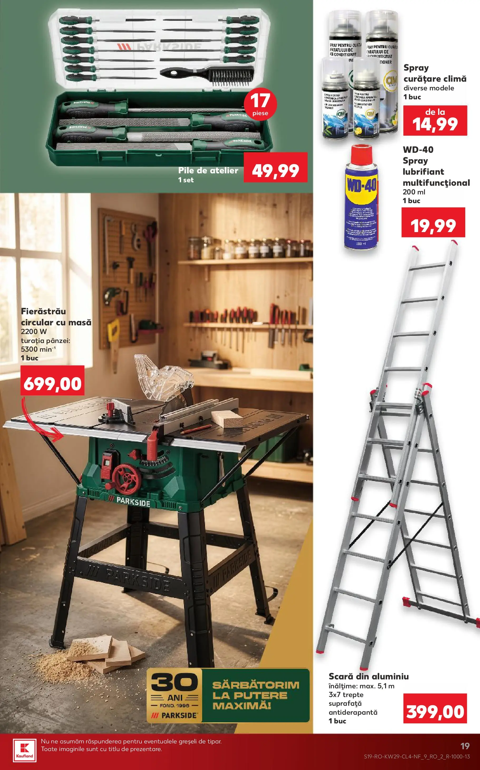 Kaufland Carei 14.07.2026 - Revista si Oferta | Pagină: 19 | Produse: Scară, Masă