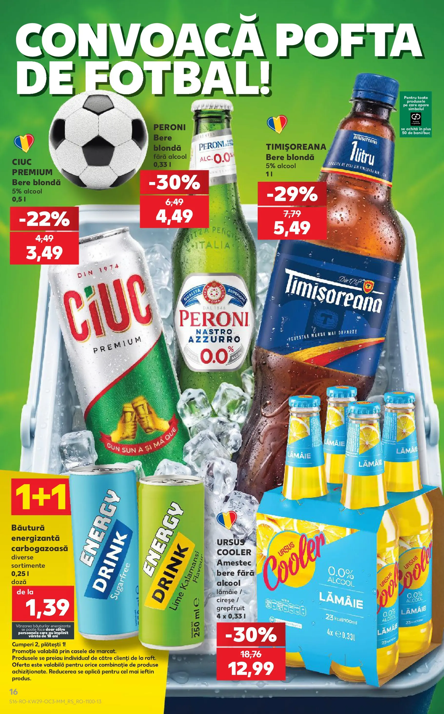 Kaufland Baia Mare 15.07.2026 - Revista si Oferta | Pagină: 16 | Produse: Lime, Băutură energizantă, Cireșe, Lămâie