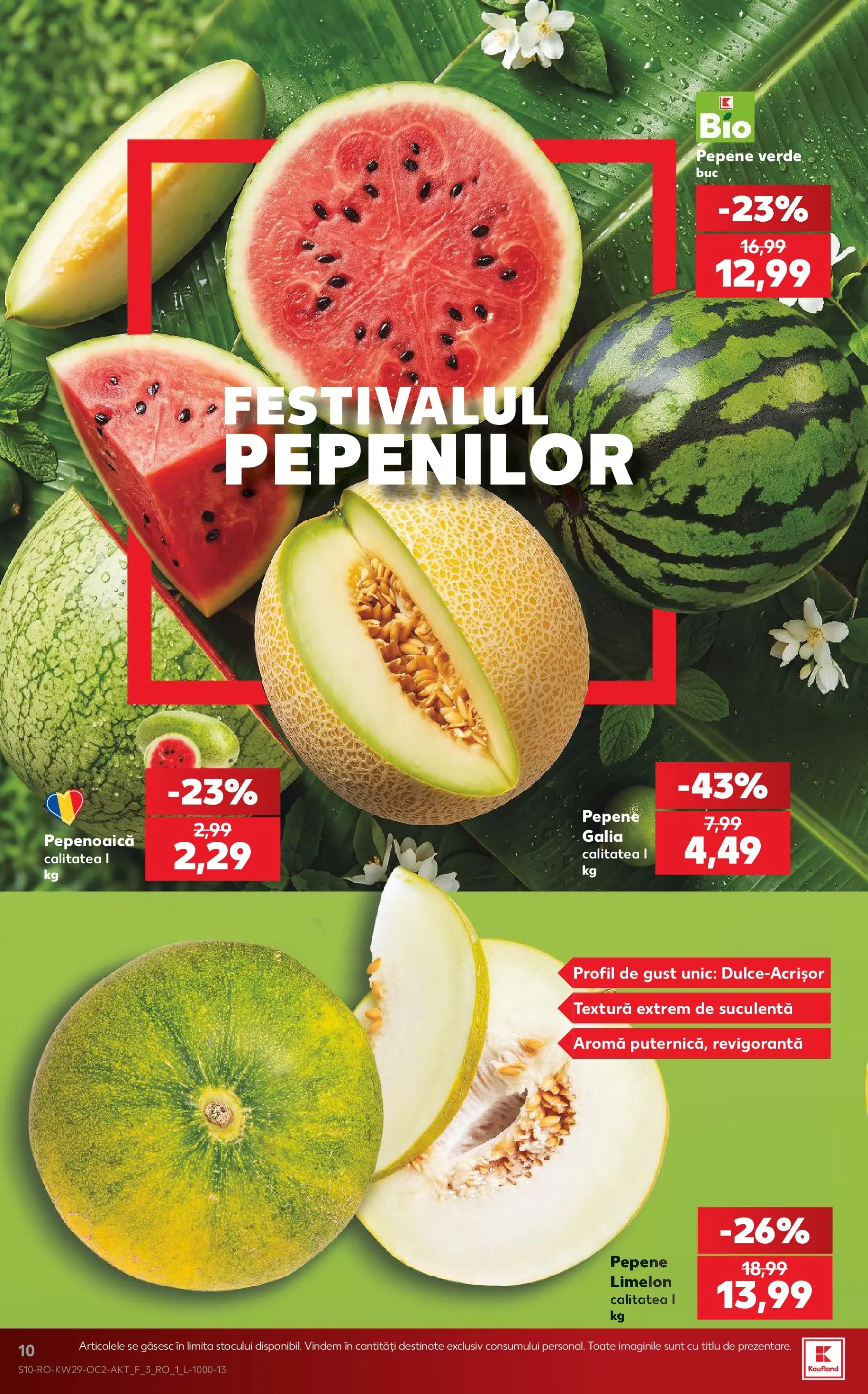 Kaufland Domnesti 15.07.2026 || Revista si Oferte | Pagină: 10 | Produse: Pepene Verde Kaufland Domnesti 15.07.2026 - Revista si Oferta | Pagină: 10 | Produse: Pepene Verde