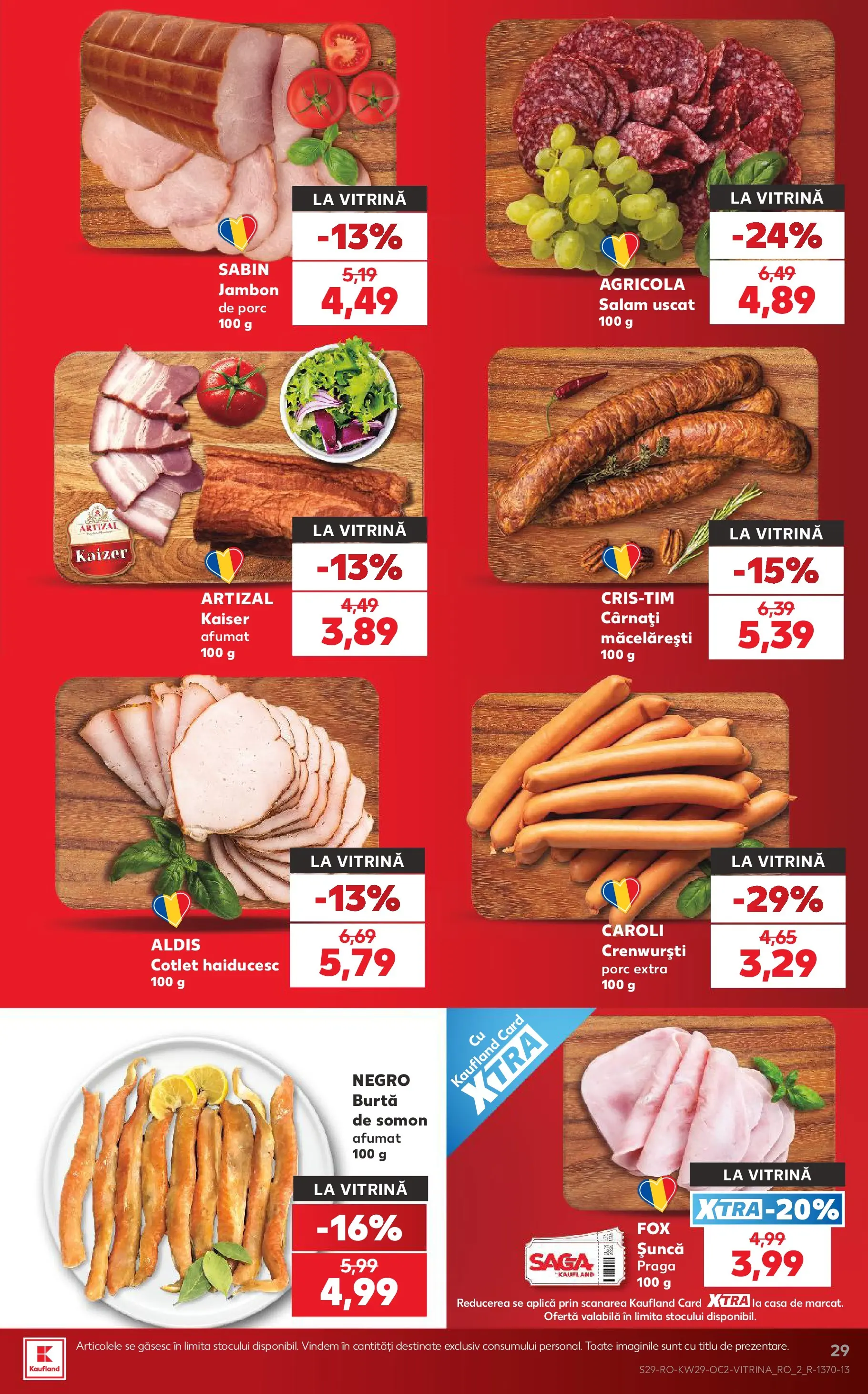 Kaufland Rădăuți 15.07.2026 - Revista si Oferta | Pagină: 29 | Produse: Lait de coco, Vitrină, Salam, Șuncă