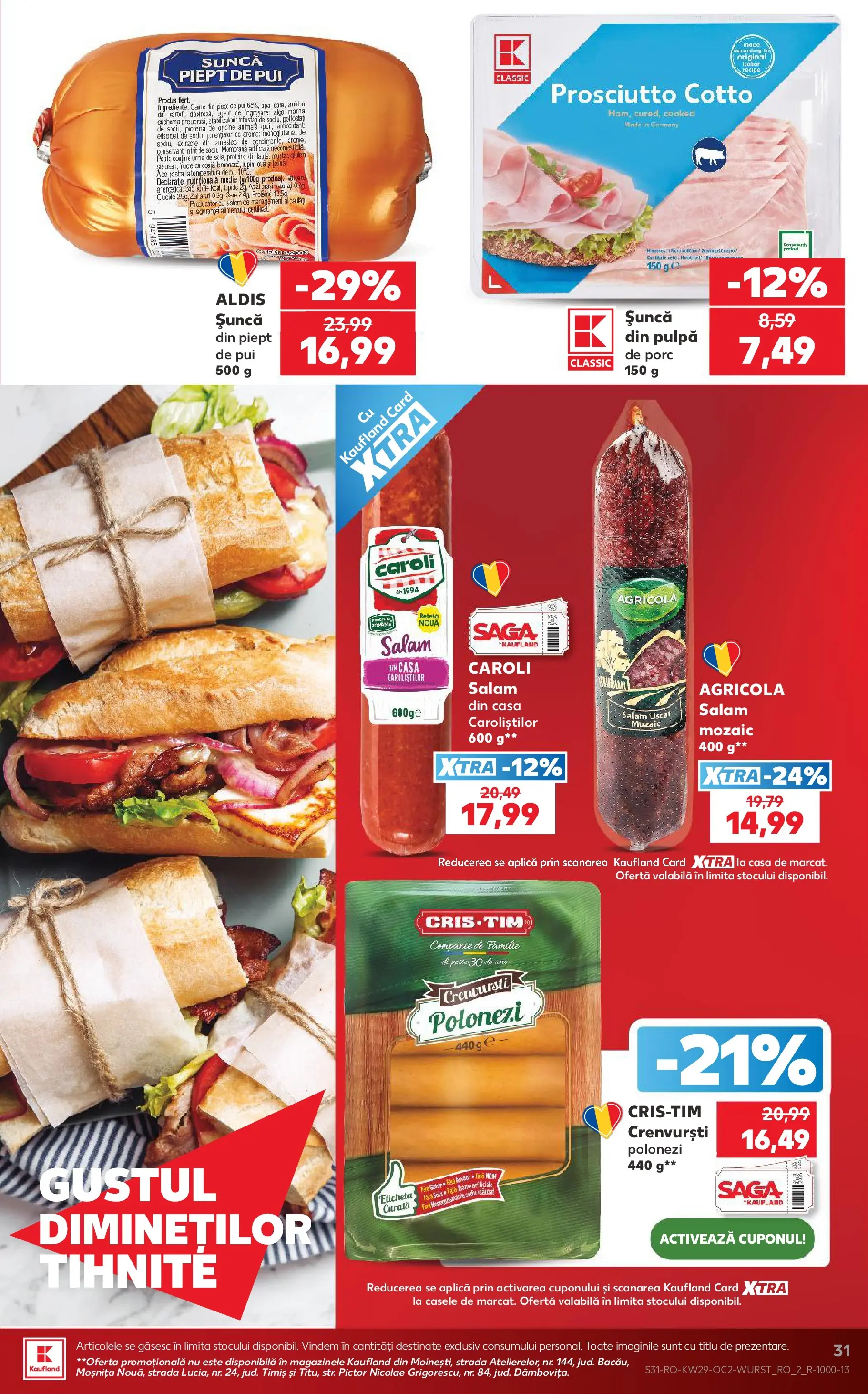 Kaufland Domnesti 15.07.2026 || Revista si Oferte | Pagină: 31 | Produse: Not defteri, Hacıyatmaz Kedi Oyuncağı, Crenvurști, Șuncă Kaufland Domnesti 15.07.2026 - Revista si Oferta | Pagină: 31 | Produse: Not defteri, Hacıyatmaz Kedi Oyuncağı, Crenvurști, Șuncă