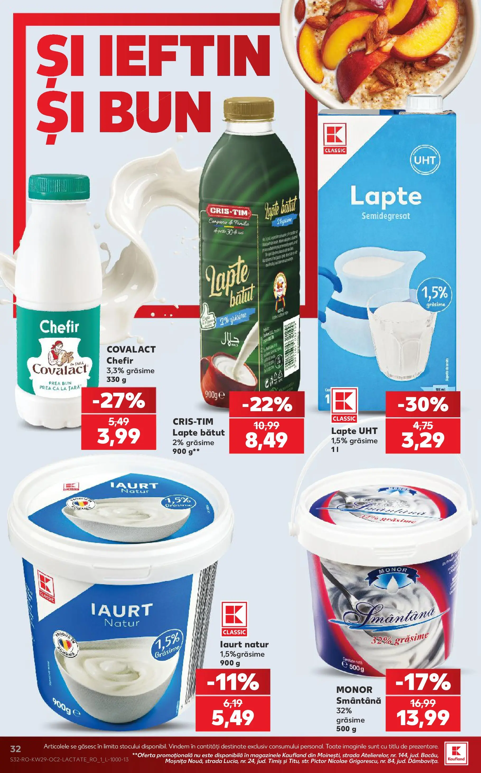 Kaufland Domnesti 15.07.2026 || Revista si Oferte | Pagină: 32 | Produse: Pară, Lapte, Iaurt, Smântână Kaufland Domnesti 15.07.2026 - Revista si Oferta | Pagină: 32 | Produse: Pară, Lapte, Iaurt, Smântână