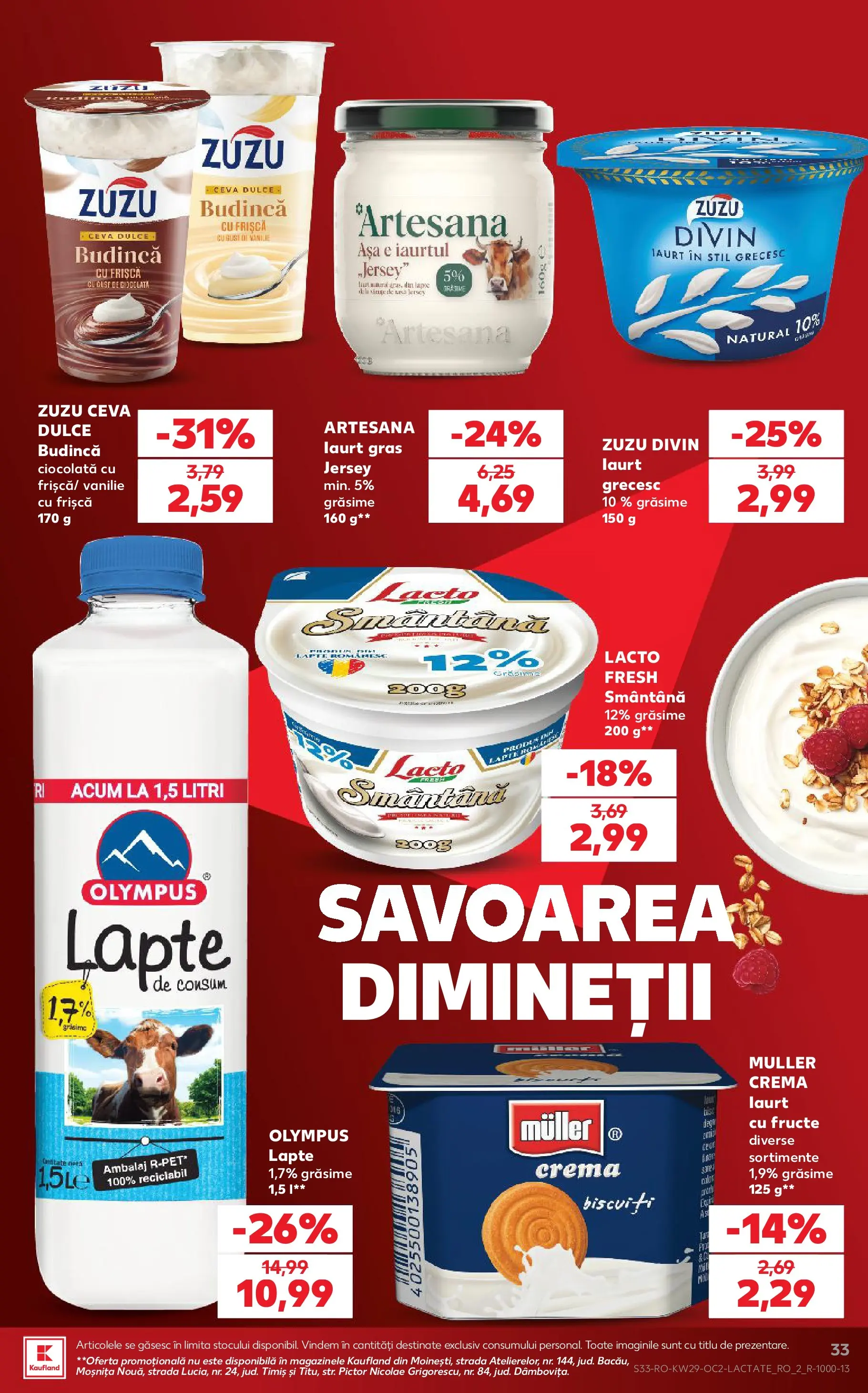 Kaufland Domnesti 15.07.2026 || Revista si Oferte | Pagină: 33 | Produse: Ciocolată, Frișcă, Smântână, Fructe Kaufland Domnesti 15.07.2026 - Revista si Oferta | Pagină: 33 | Produse: Ciocolată, Frișcă, Smântână, Fructe