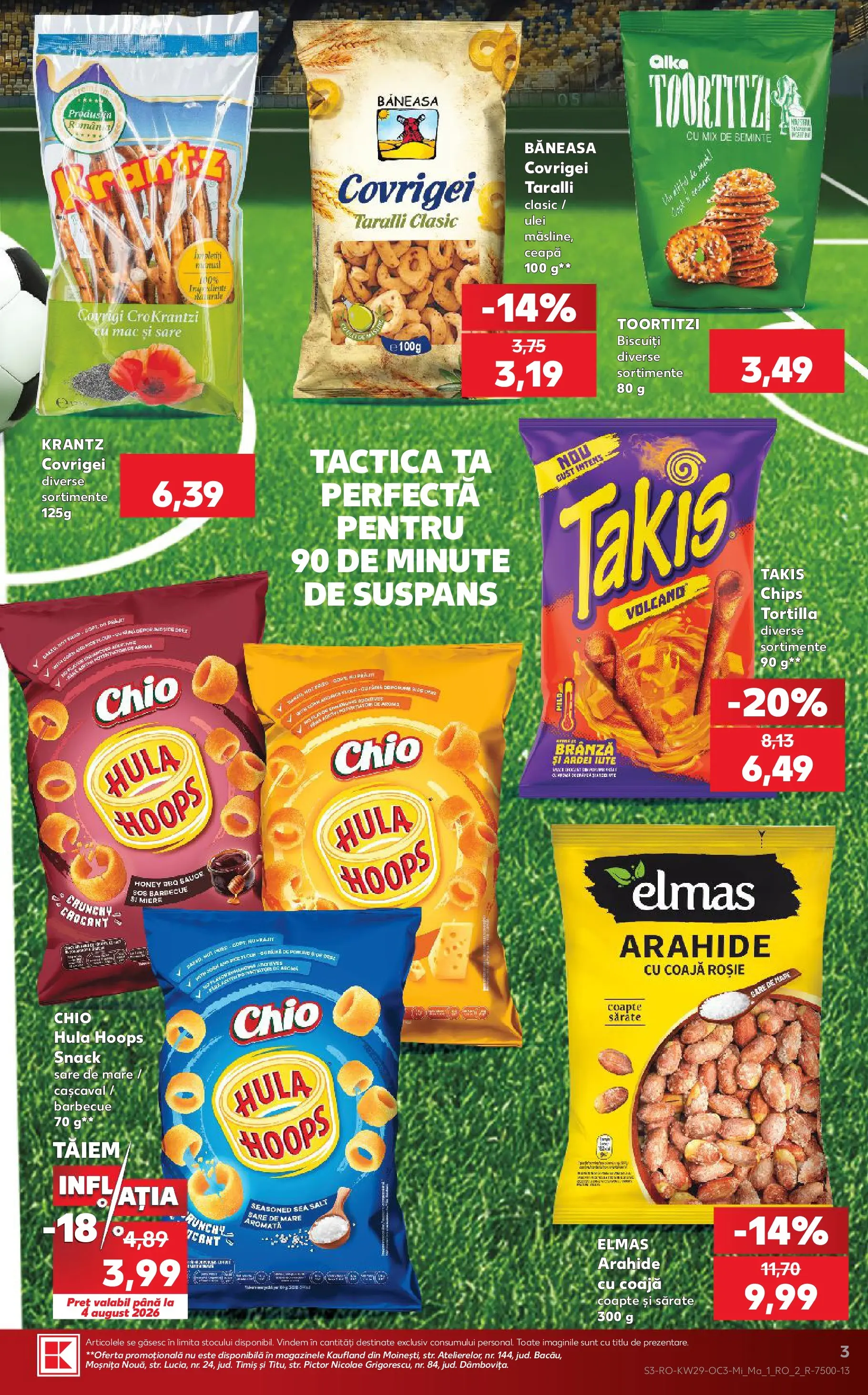 Kaufland Viseu de Sus 15.07.2026 - Revista si Oferta | Pagină: 3 | Produse: Cașcaval, Arahide, Ceapă, Sare