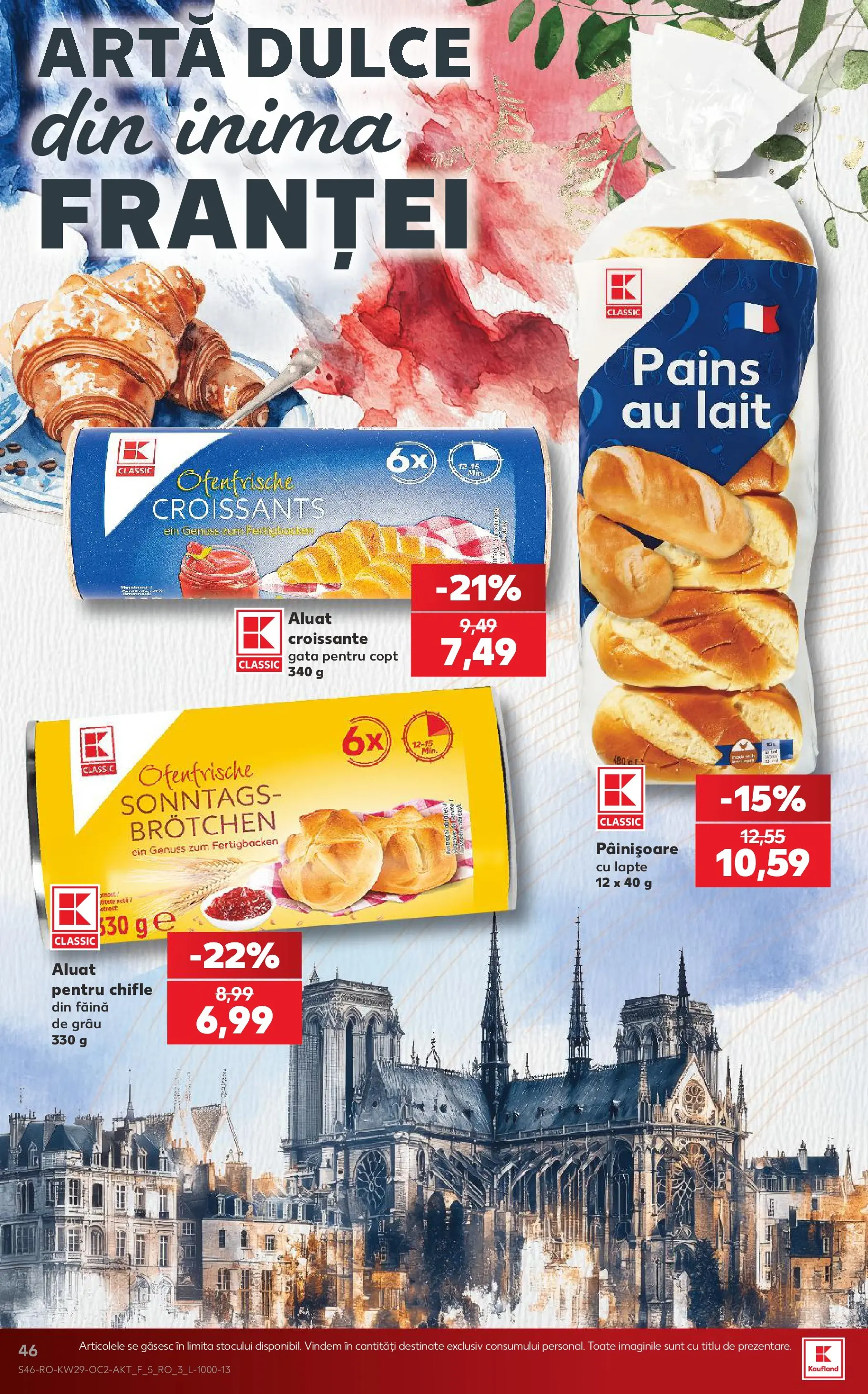 Kaufland Domnesti 15.07.2026 || Revista si Oferte | Pagină: 46 | Produse: Aluat, Lapte, Făină Kaufland Domnesti 15.07.2026 - Revista si Oferta | Pagină: 46 | Produse: Aluat, Lapte, Făină
