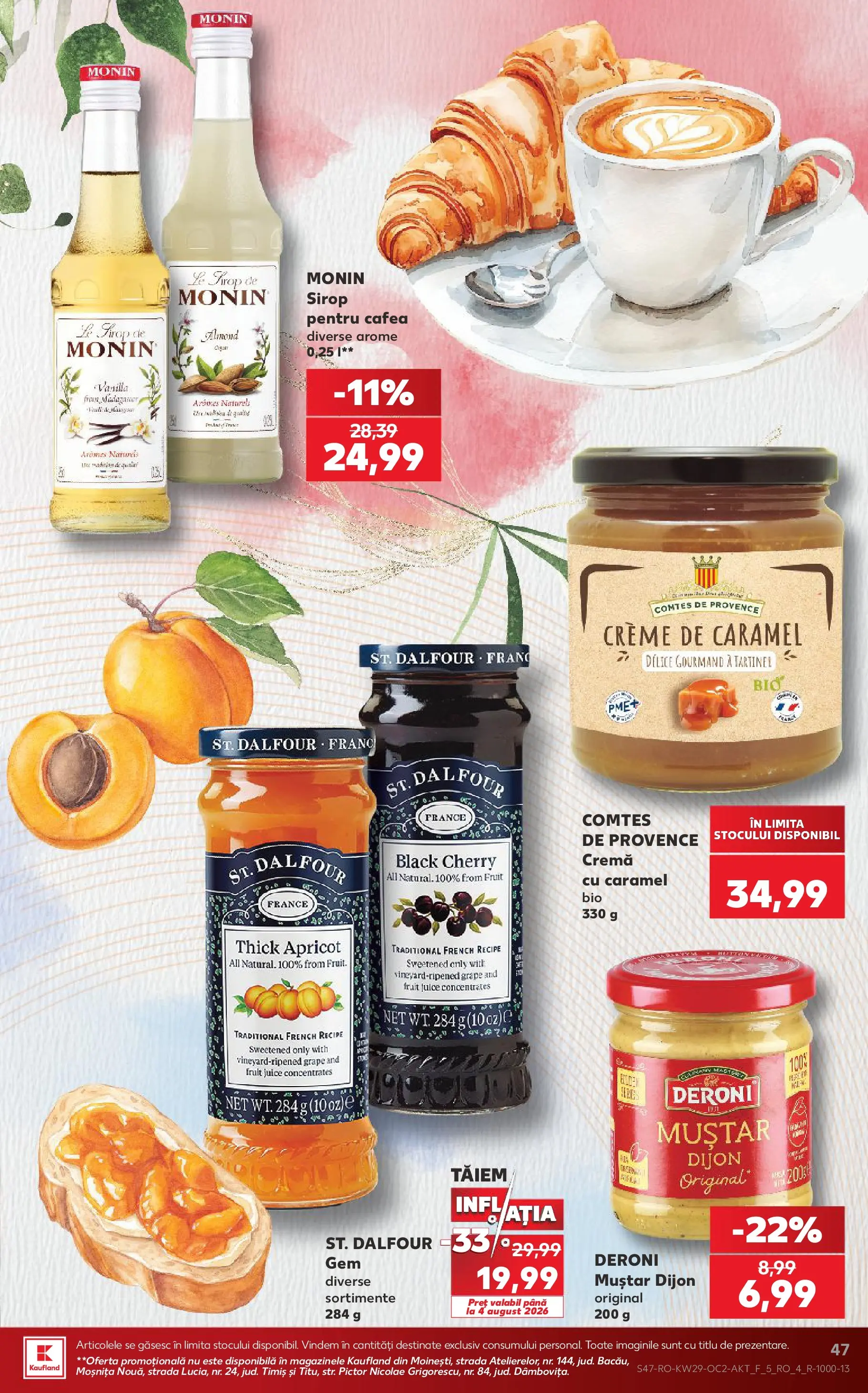 Kaufland Domnesti 15.07.2026 || Revista si Oferte | Pagină: 47 | Produse: Cremă, Cafea, Muștar, Sirop Kaufland Domnesti 15.07.2026 - Revista si Oferta | Pagină: 47 | Produse: Cremă, Cafea, Muștar, Sirop
