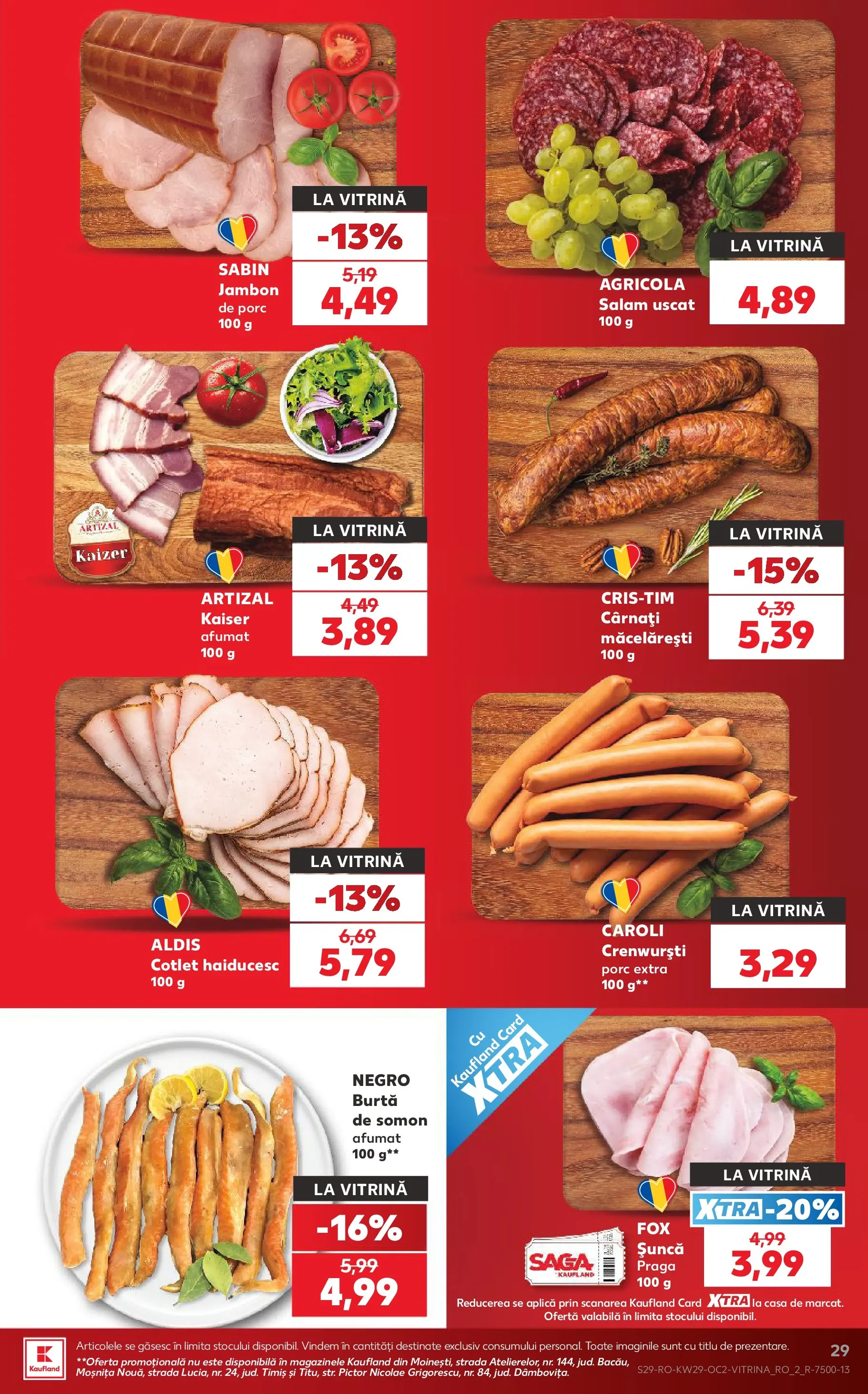 Kaufland Viseu de Sus 15.07.2026 - Revista si Oferta | Pagină: 29 | Produse: Lait de coco, Salam, Șuncă, Cârnați