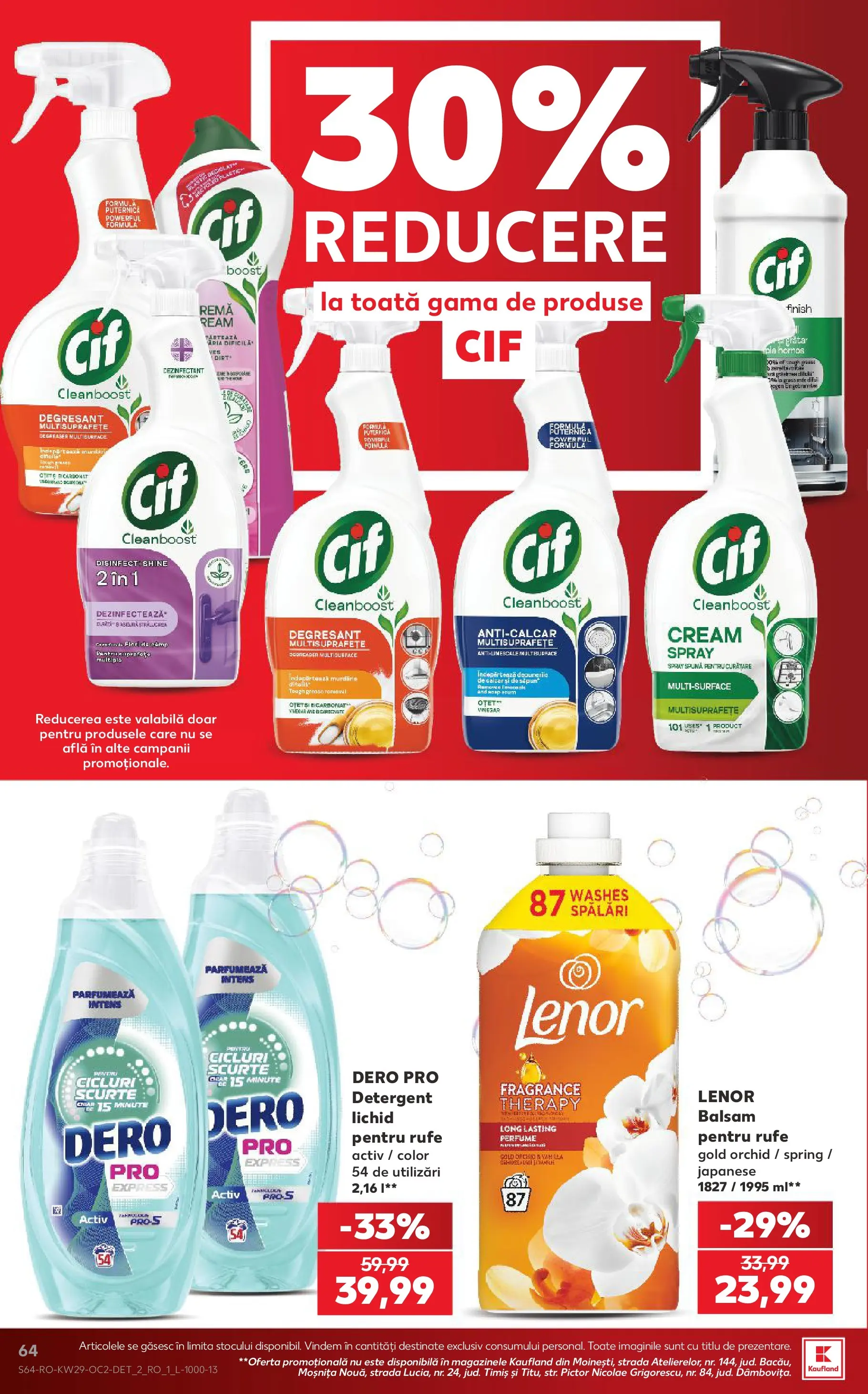 Kaufland Domnesti 15.07.2026 || Revista si Oferte | Pagină: 64 | Produse: Balsam, Detergent Kaufland Domnesti 15.07.2026 - Revista si Oferta | Pagină: 64 | Produse: Balsam, Detergent