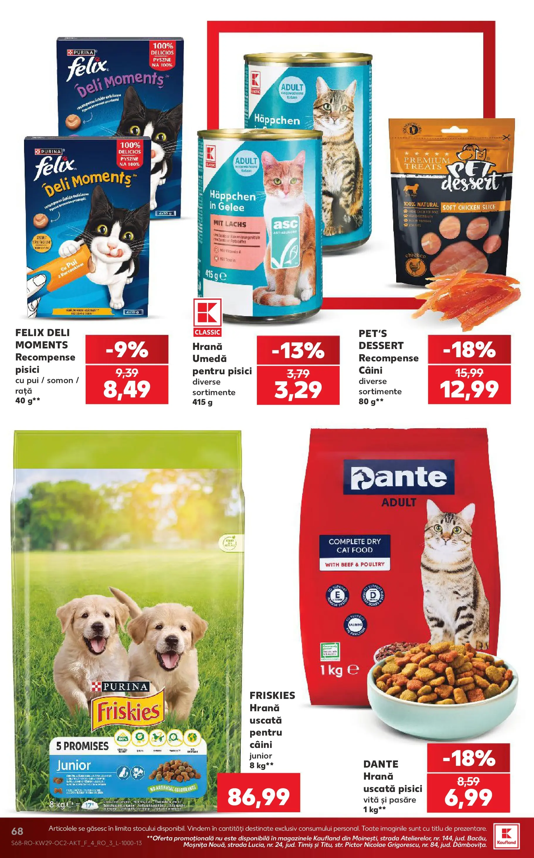 Kaufland Domnesti 15.07.2026 || Revista si Oferte | Pagină: 68 | Produse: Hacıyatmaz Kedi Oyuncağı, Rață Kaufland Domnesti 15.07.2026 - Revista si Oferta | Pagină: 68 | Produse: Hacıyatmaz Kedi Oyuncağı, Rață
