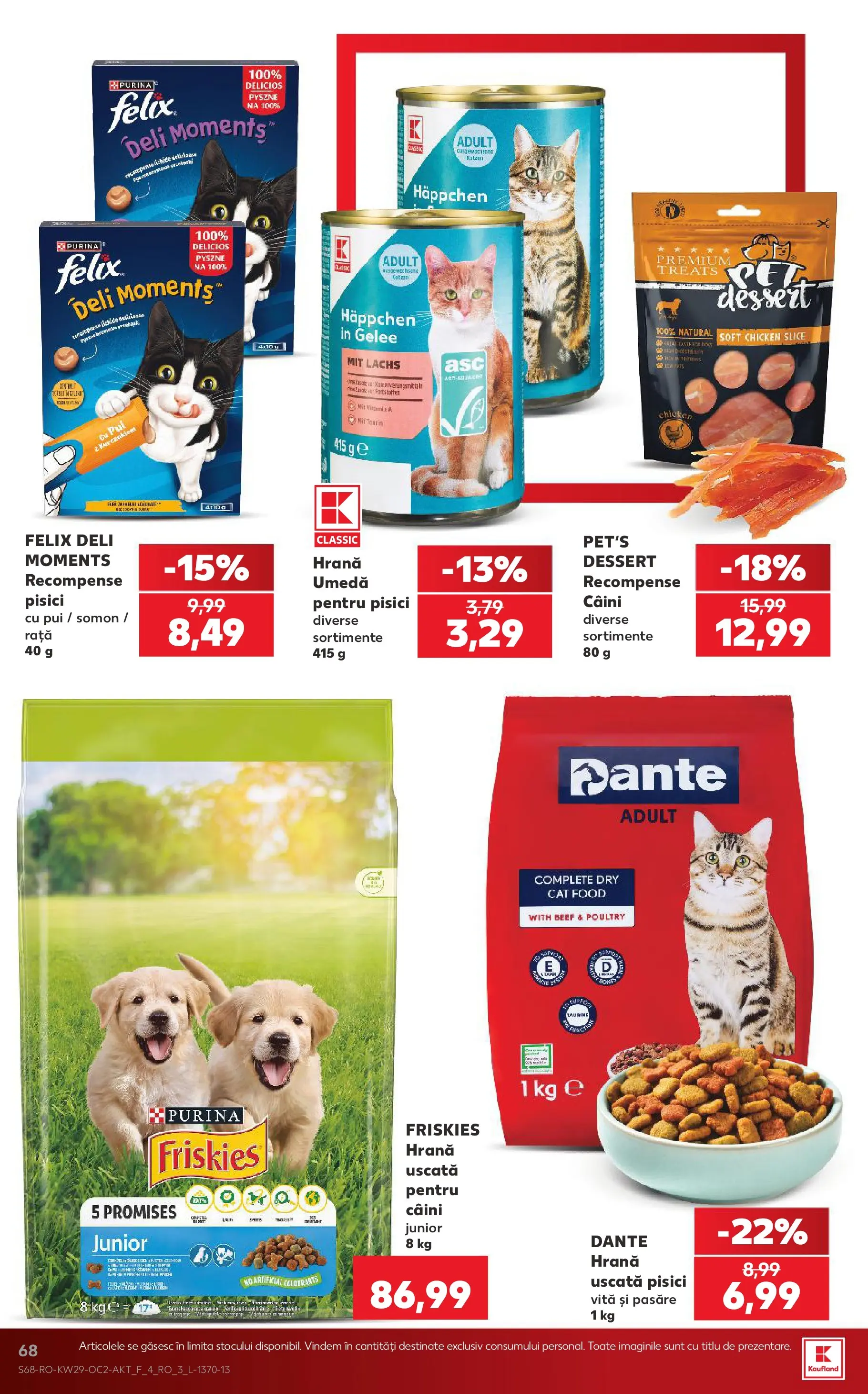 Kaufland Rădăuți 15.07.2026 - Revista si Oferta | Pagină: 68 | Produse: Hacıyatmaz Kedi Oyuncağı, Rață