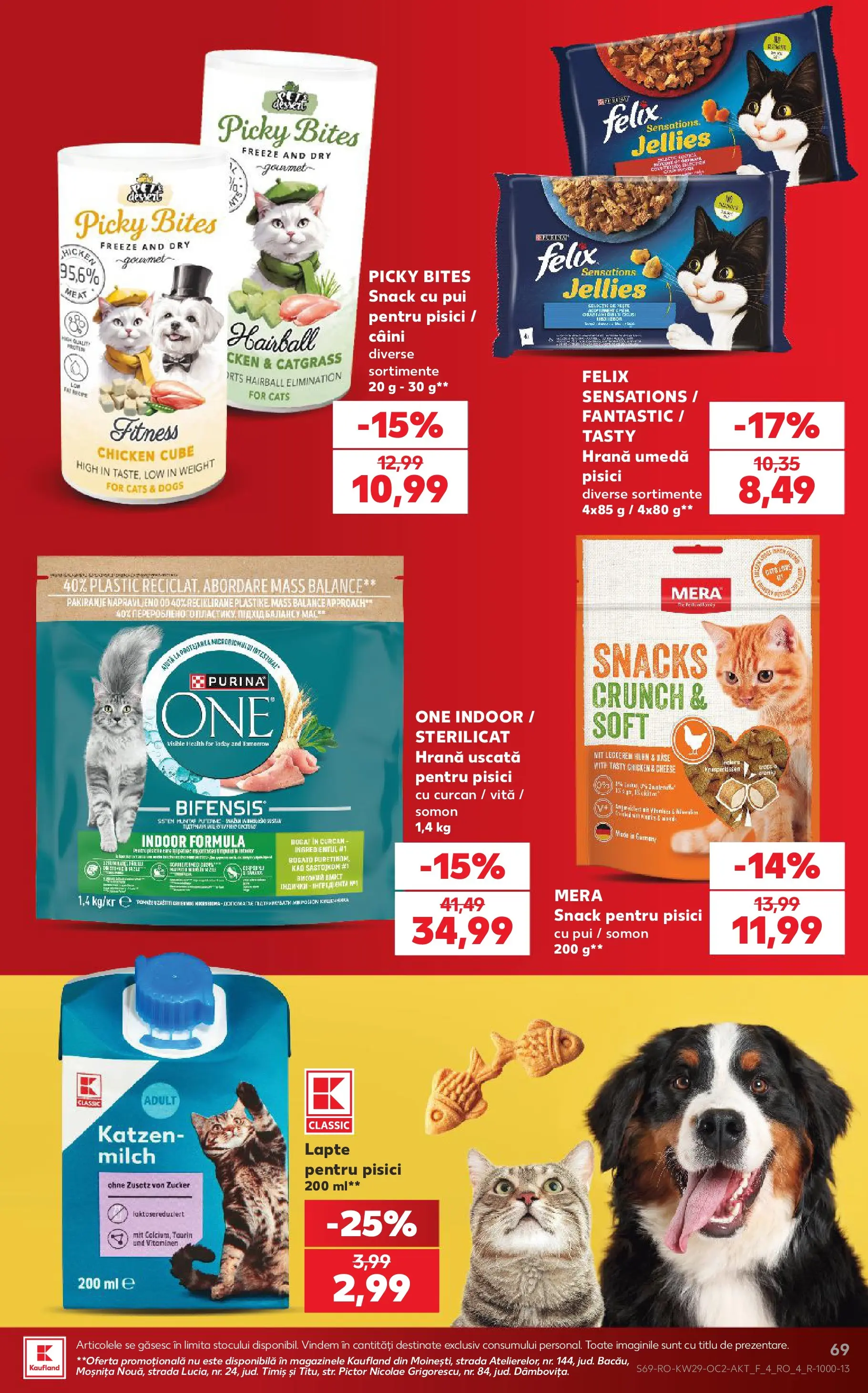 Kaufland Domnesti 15.07.2026 || Revista si Oferte | Pagină: 69 | Produse: Hacıyatmaz Kedi Oyuncağı, Lapte Kaufland Domnesti 15.07.2026 - Revista si Oferta | Pagină: 69 | Produse: Hacıyatmaz Kedi Oyuncağı, Lapte
