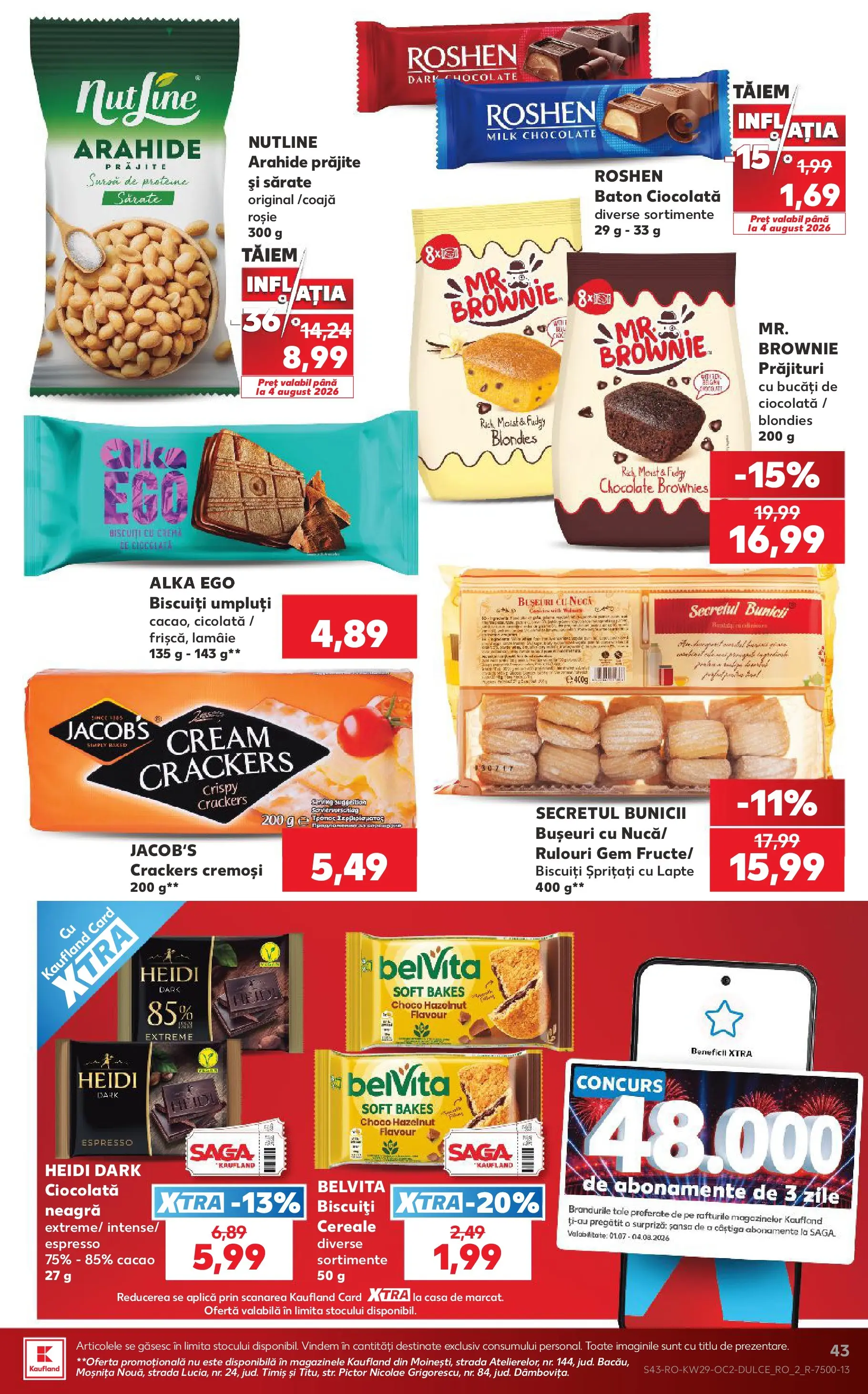 Kaufland Viseu de Sus 15.07.2026 - Revista si Oferta | Pagină: 43 | Produse: Gem, Ciocolată, Biscuiți, Lămâie