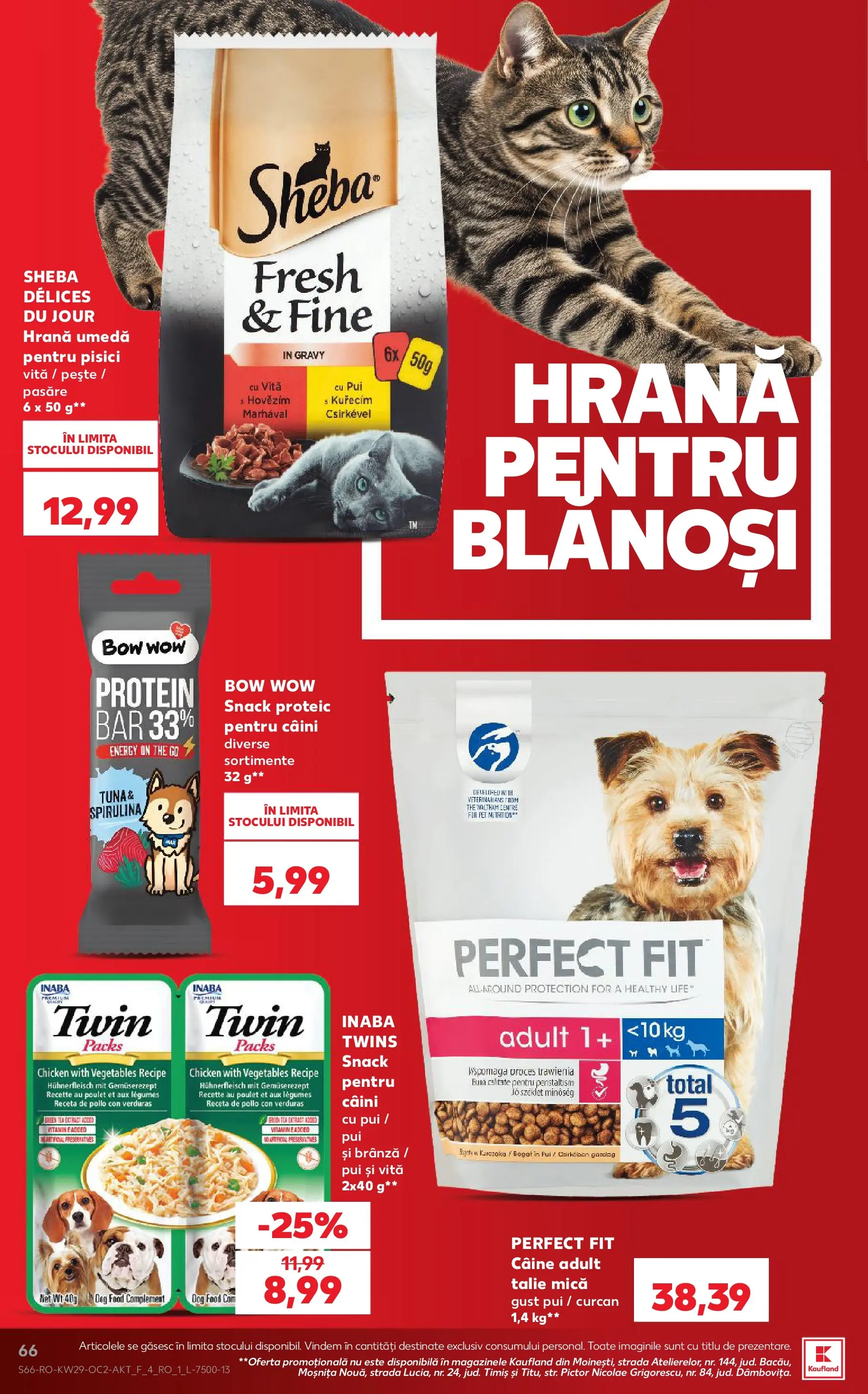 Kaufland Viseu de Sus 15.07.2026 - Revista si Oferta | Pagină: 66 | Produse: Hacıyatmaz Kedi Oyuncağı, Brânză, Pește