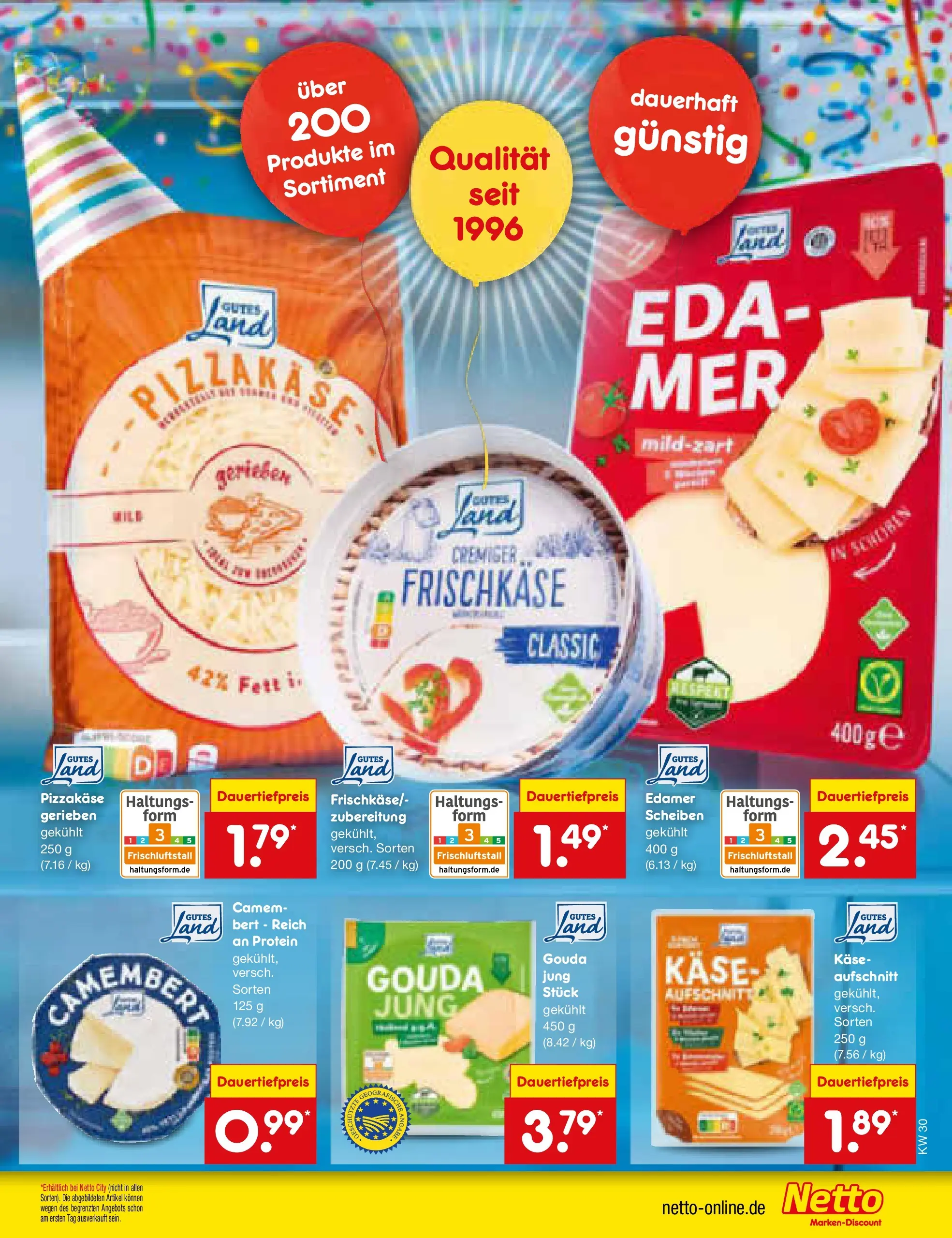 Netto Marken-Discount Prospekt Augustusburg (ab 19.07.2026) » Angebote | Seite: 19 | Produkte: Käse, Gouda, Edamer, Frischkase