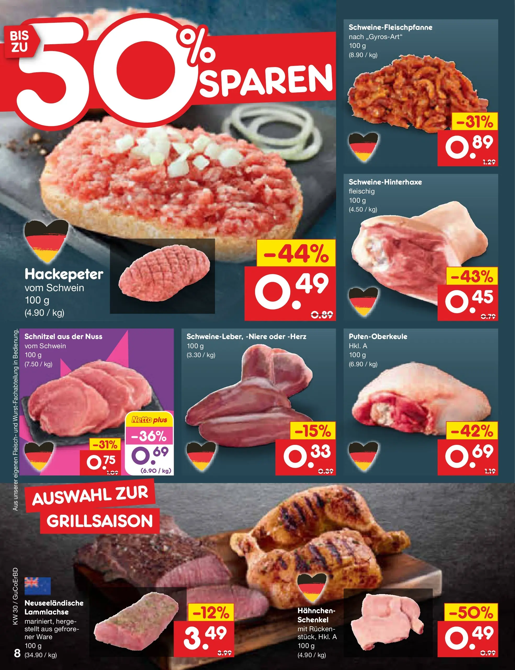 Netto Marken-Discount Prospekt Augustusburg (ab 19.07.2026) » Angebote | Seite: 12 | Produkte: Hahnchen, Schnitzel, Fleisch