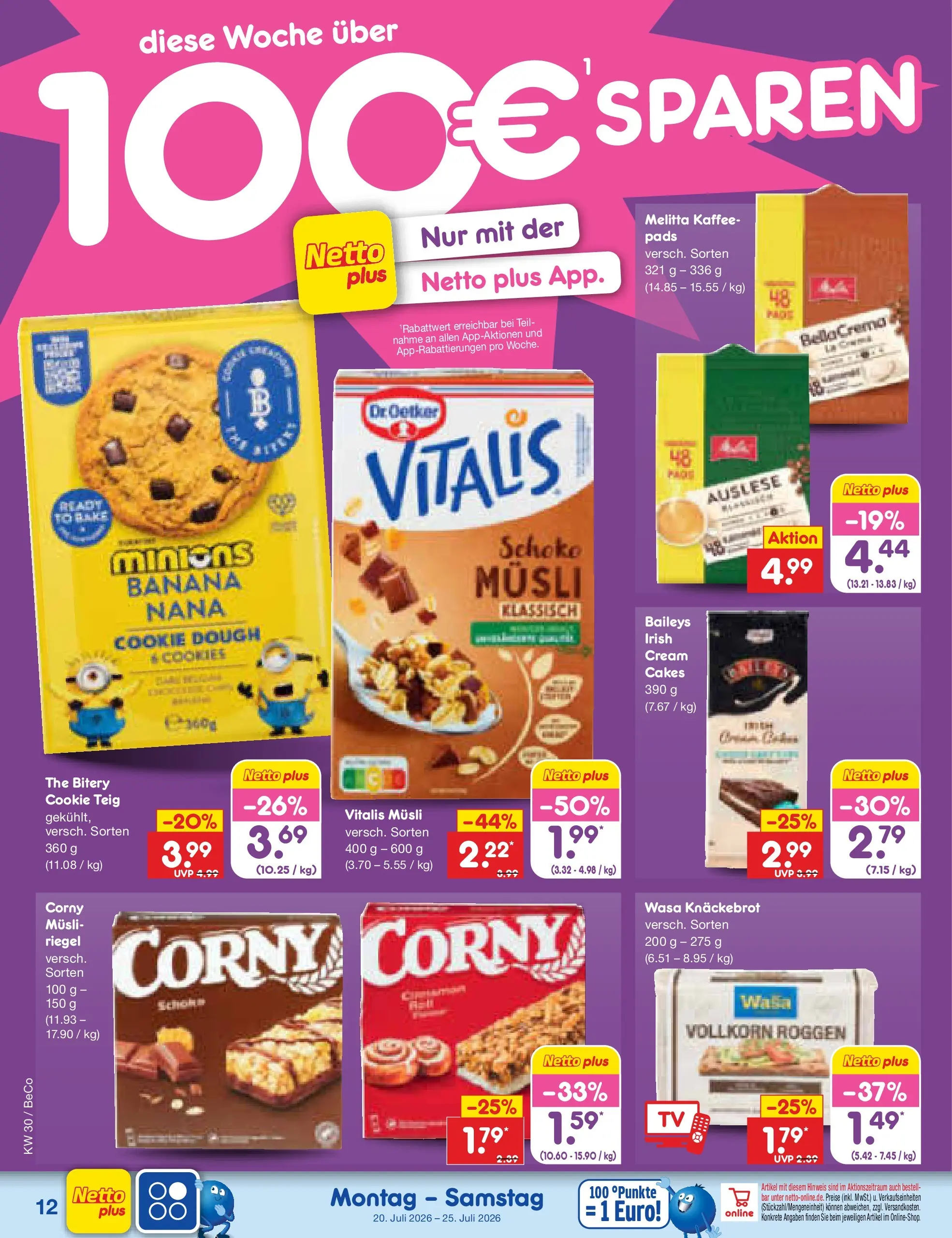 Netto Marken-Discount Prospekt Kremmen (ab 19.07.2026) ยป Angebote | Seite: 20 | Produkte: Kaffee, Baileys, Wasa knackebrot, TV Netto Marken-Discount Prospekt Kremmen (ab 19.07.2026) ยป Angebote | Seite: 20 | Produkte: Kaffee, Baileys, Wasa knackebrot, TV