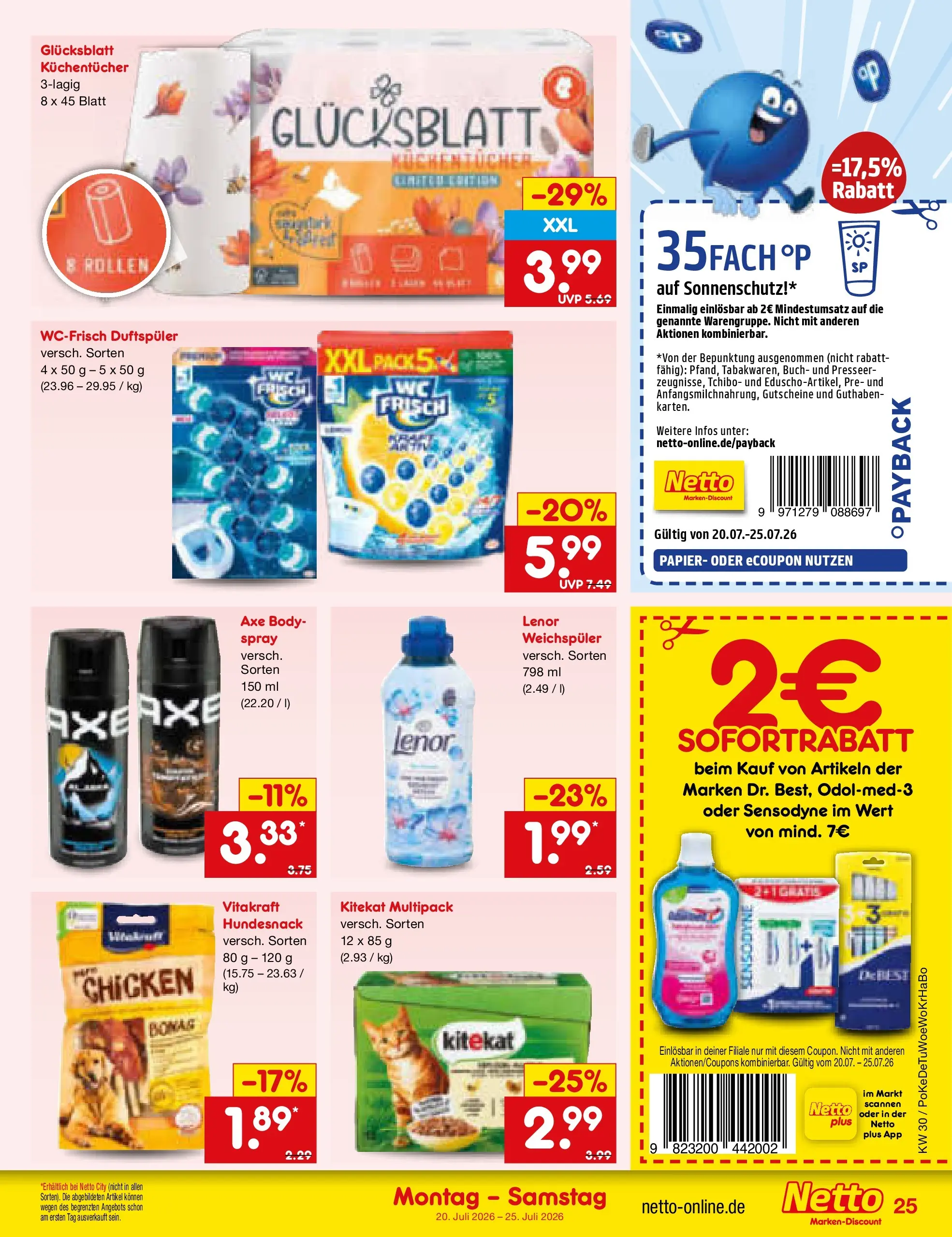 Netto Marken-Discount Prospekt Lahr-Langenwinkel (ab 19.07.2026) » Angebote | Seite: 41 | Produkte: Lenor, Weichspüler, Axe