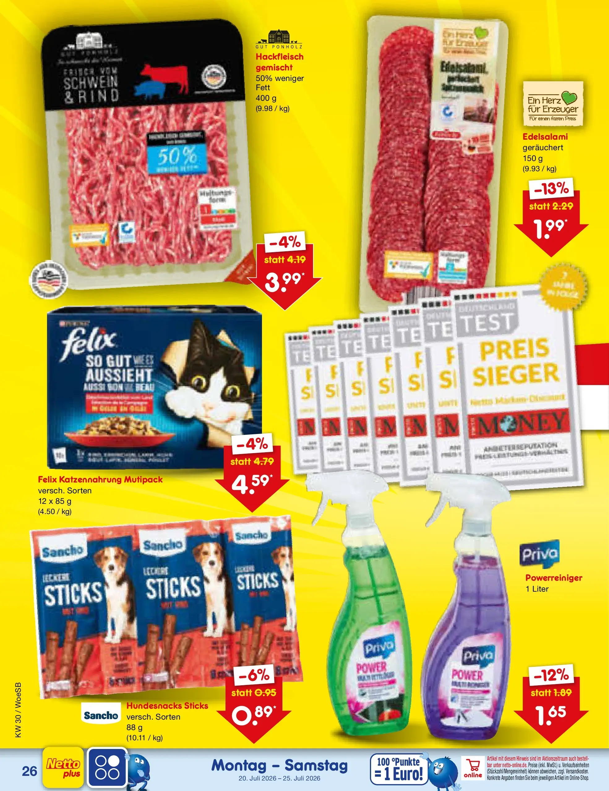 Netto Marken-Discount Prospekt Gemmingen (ab 19.07.2026) ยป Angebote | Seite: 42 | Produkte: Hackfleisch Netto Marken-Discount Prospekt Gemmingen (ab 19.07.2026) ยป Angebote | Seite: 42 | Produkte: Hackfleisch
