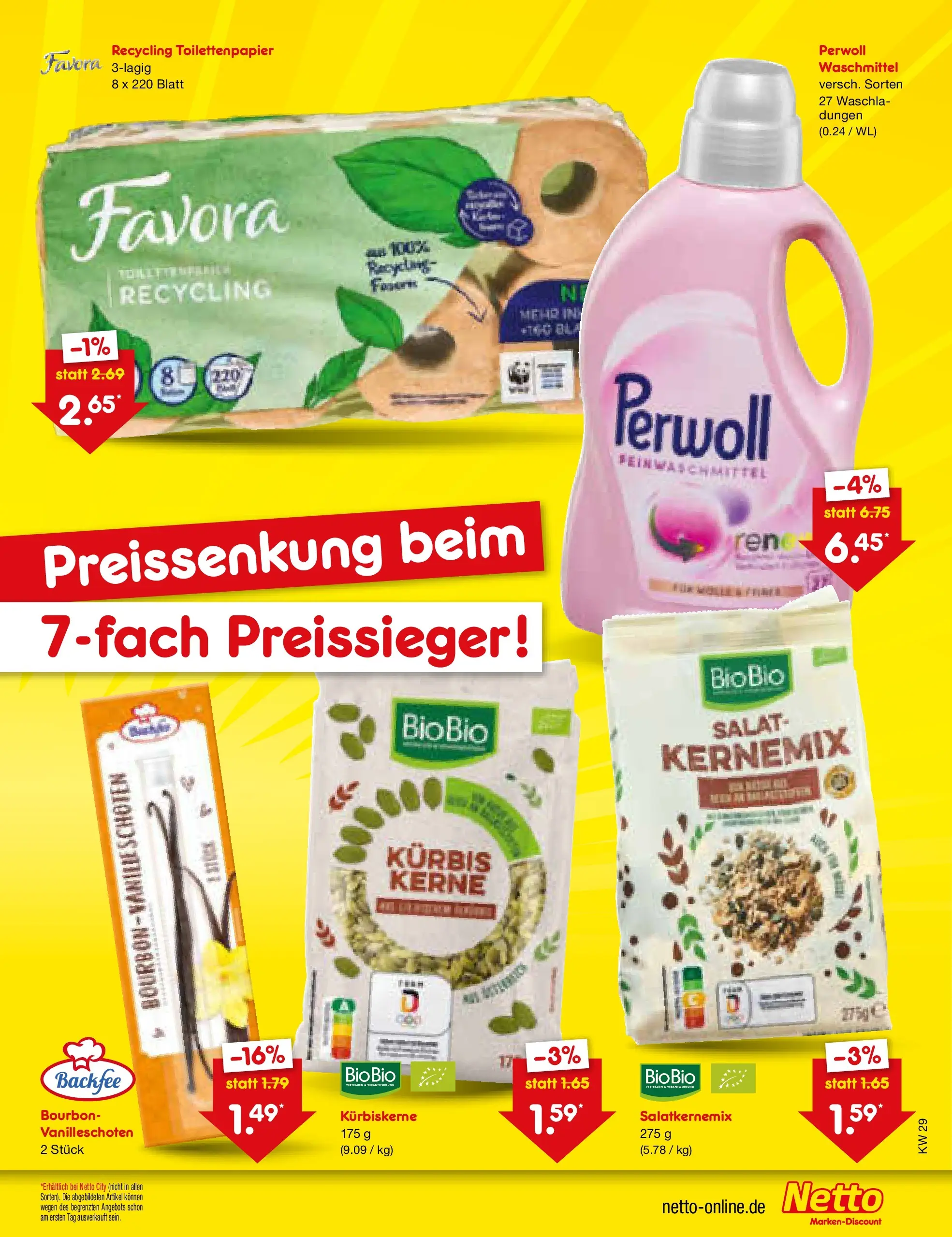 Netto Marken-Discount Prospekt Lahr-Langenwinkel (ab 19.07.2026) » Angebote | Seite: 45 | Produkte: Waschmittel, Kürbis, Salat, Toilettenpapier
