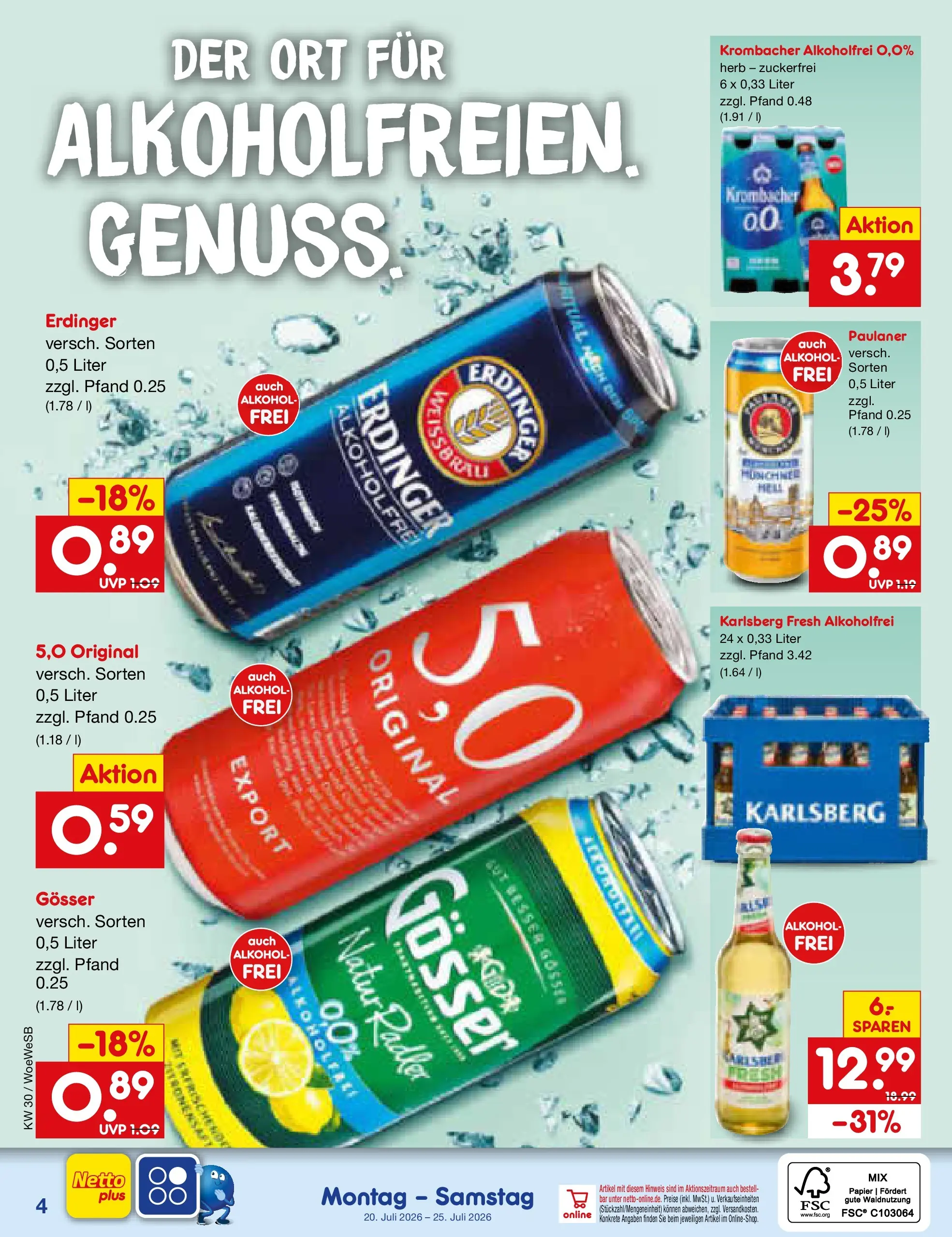Netto Marken-Discount Prospekt Katzweiler (ab 19.07.2026) ยป Angebote | Seite: 55 | Produkte: Erdinger, Krombacher alkoholfrei, Radler, Paulaner Netto Marken-Discount Prospekt Katzweiler (ab 19.07.2026) ยป Angebote | Seite: 55 | Produkte: Erdinger, Krombacher alkoholfrei, Radler, Paulaner