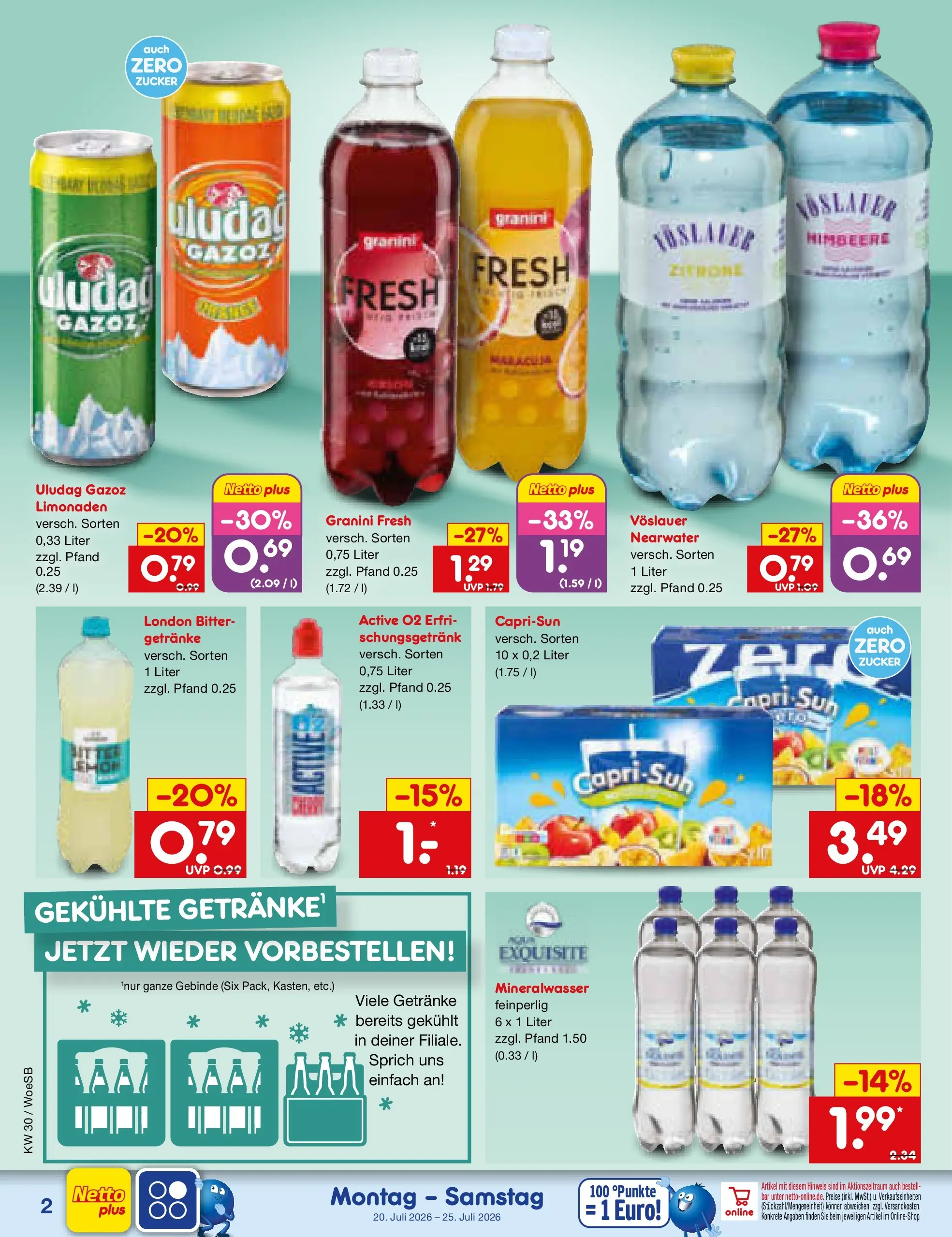 Netto Marken-Discount Prospekt Gemmingen (ab 19.07.2026) ยป Angebote | Seite: 56 | Produkte: Capri sun, Mineralwasser, Zucker, Granini Netto Marken-Discount Prospekt Gemmingen (ab 19.07.2026) ยป Angebote | Seite: 56 | Produkte: Capri sun, Mineralwasser, Zucker, Granini