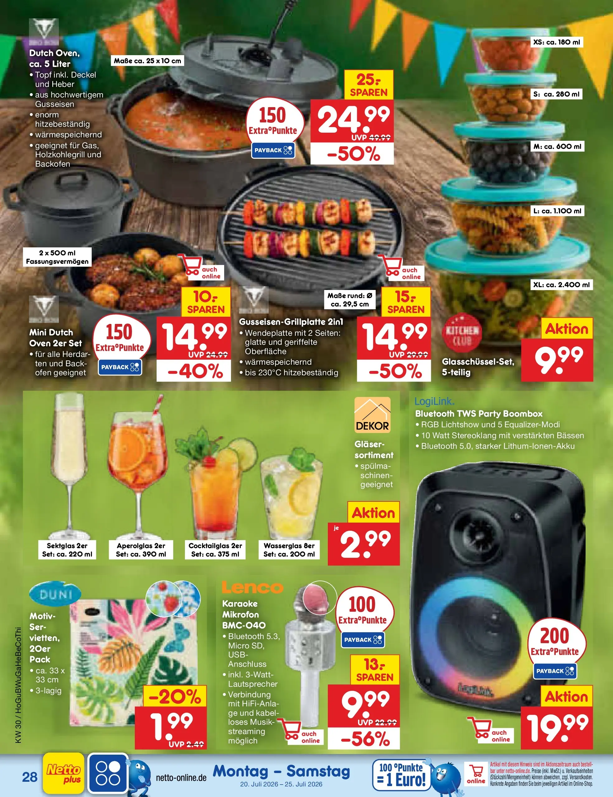 Netto Marken-Discount Prospekt Augustusburg (ab 19.07.2026) » Angebote | Seite: 46 | Produkte: Kabel, Mikrofon, USB, Ofen