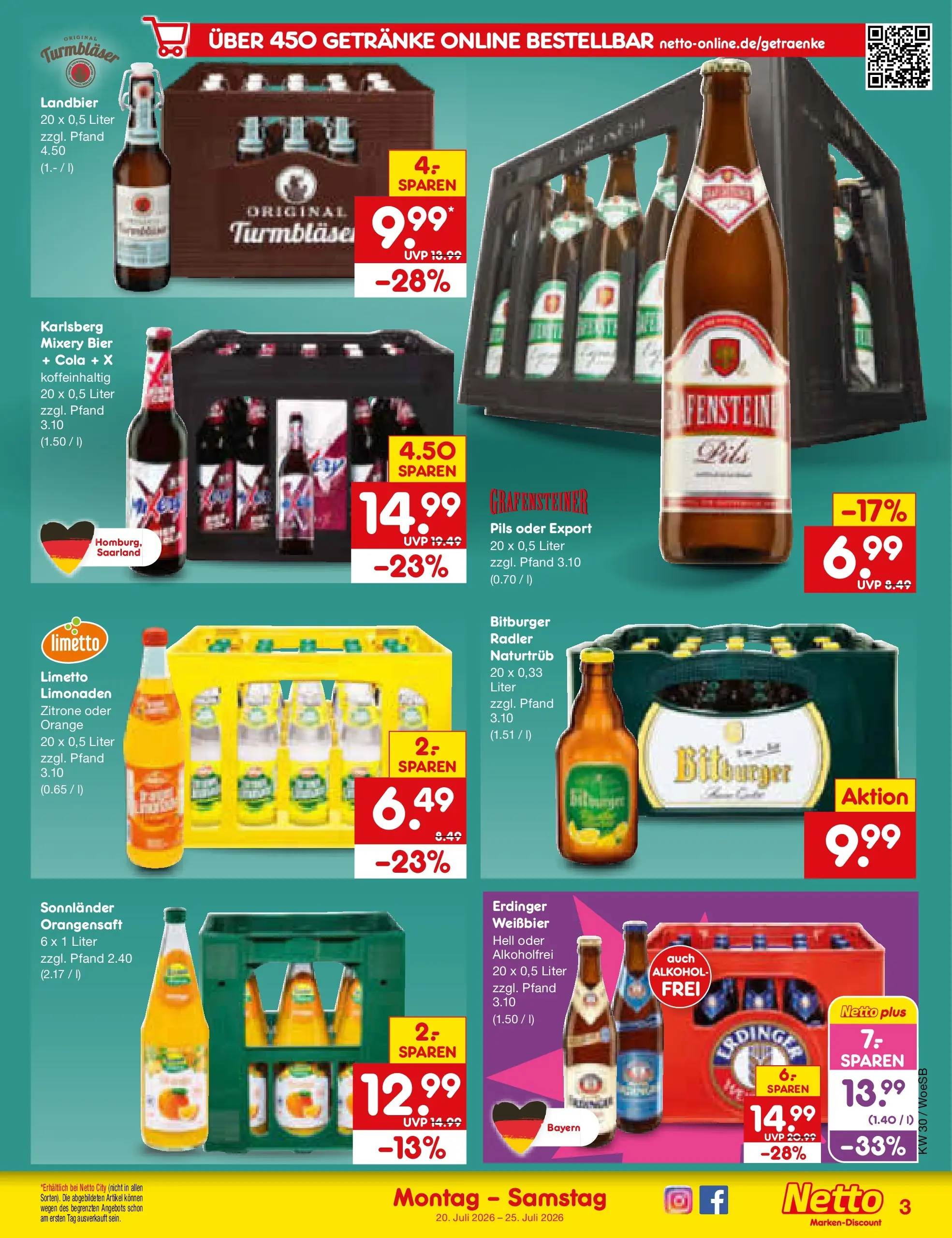 Netto Marken-Discount Prospekt Gemmingen (ab 19.07.2026) ยป Angebote | Seite: 57 | Produkte: Cola, Pils, Radler, Mixery Netto Marken-Discount Prospekt Gemmingen (ab 19.07.2026) ยป Angebote | Seite: 57 | Produkte: Cola, Pils, Radler, Mixery