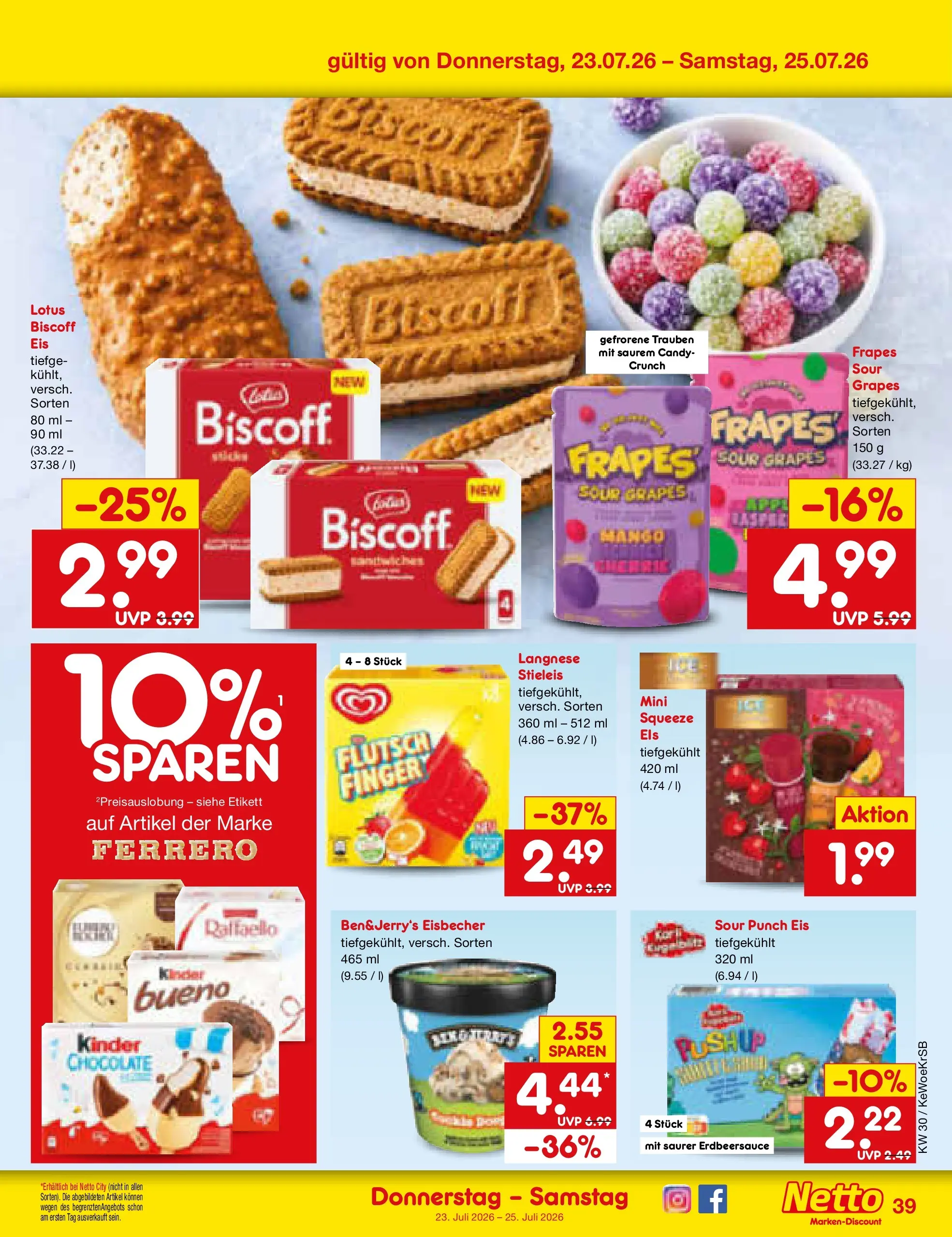 Netto Marken-Discount Prospekt Gemmingen (ab 19.07.2026) ยป Angebote | Seite: 63 | Produkte: Langnese, Trauben, Mango, Eis Netto Marken-Discount Prospekt Gemmingen (ab 19.07.2026) ยป Angebote | Seite: 63 | Produkte: Langnese, Trauben, Mango, Eis