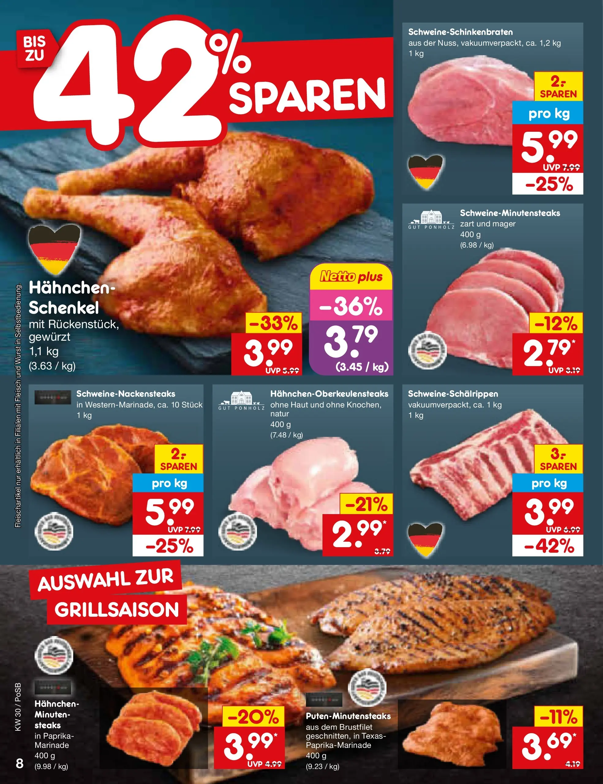 Netto Marken-Discount Prospekt Regensburg (ab 20.07.2026) » Angebote | Seite: 12 | Produkte: Hahnchen, Paprika, Wurst, Fleisch