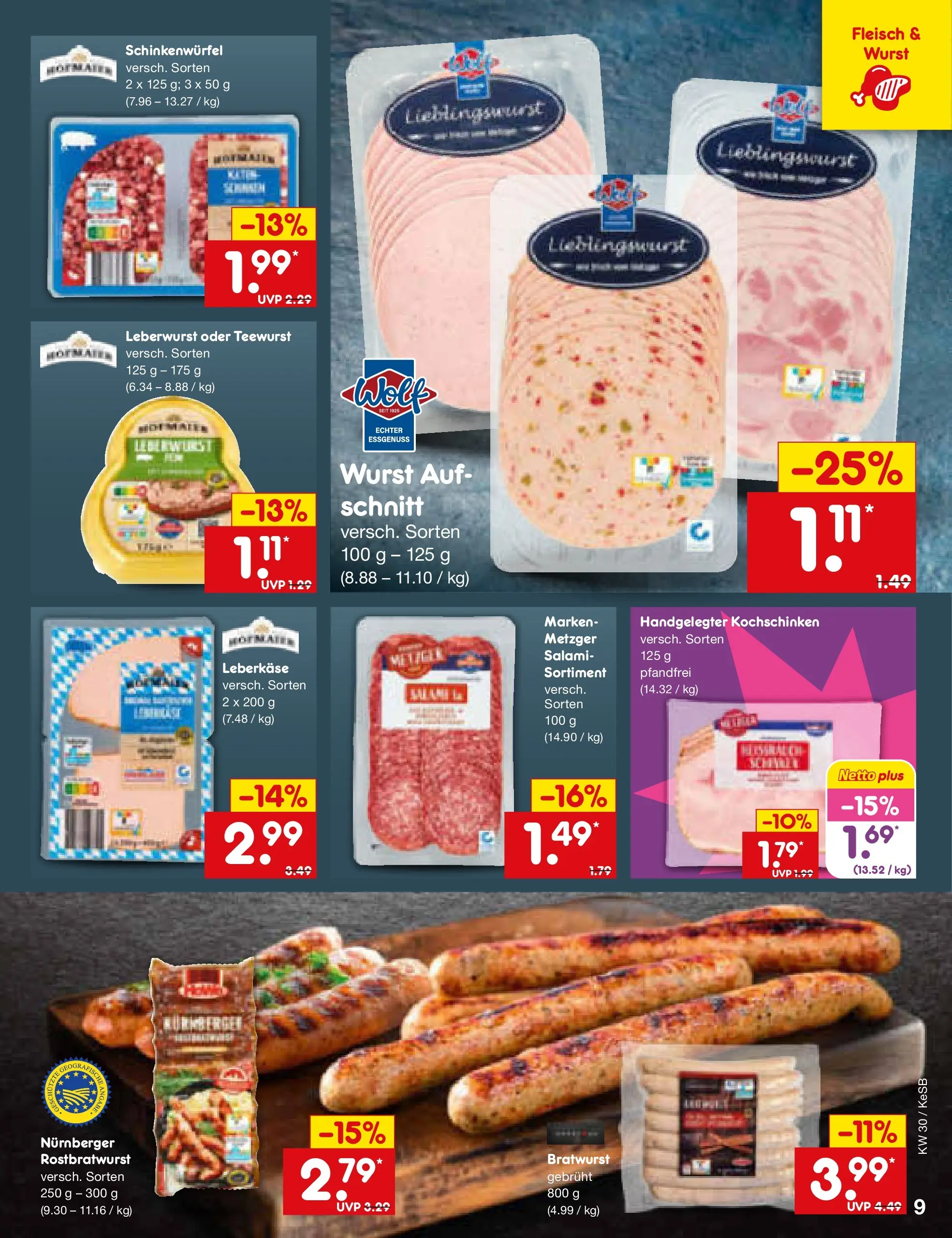 Netto Marken-Discount Prospekt Bonn (ab 19.07.2026) ยป Angebote | Seite: 13 | Produkte: Bratwurst, Wurst, Salami, Leberkase Netto Marken-Discount Prospekt Bonn (ab 19.07.2026) ยป Angebote | Seite: 13 | Produkte: Bratwurst, Wurst, Salami, Leberkase
