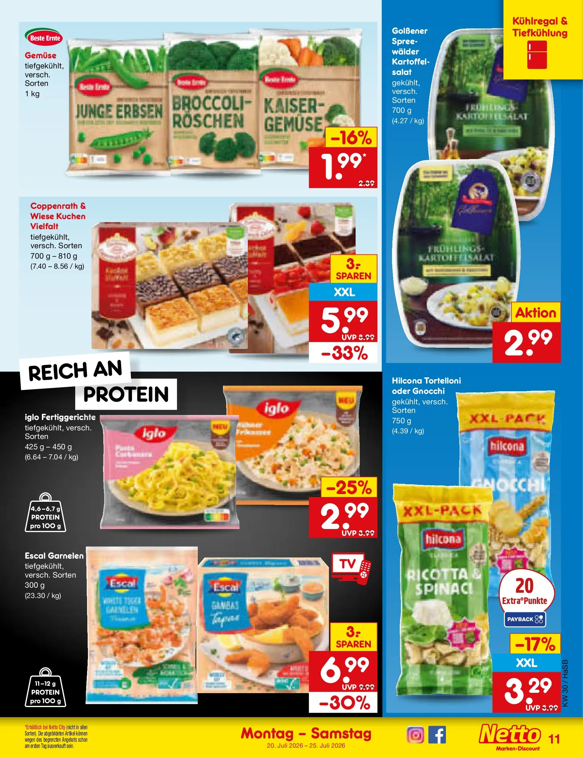 Netto Marken-Discount Prospekt Wuppertal (ab 19.07.2026) ยป Angebote | Seite: 17 | Produkte: Iglo, Garnelen, Salat, Erbsen Netto Marken-Discount Prospekt Wuppertal (ab 19.07.2026) ยป Angebote | Seite: 17 | Produkte: Iglo, Garnelen, Salat, Erbsen