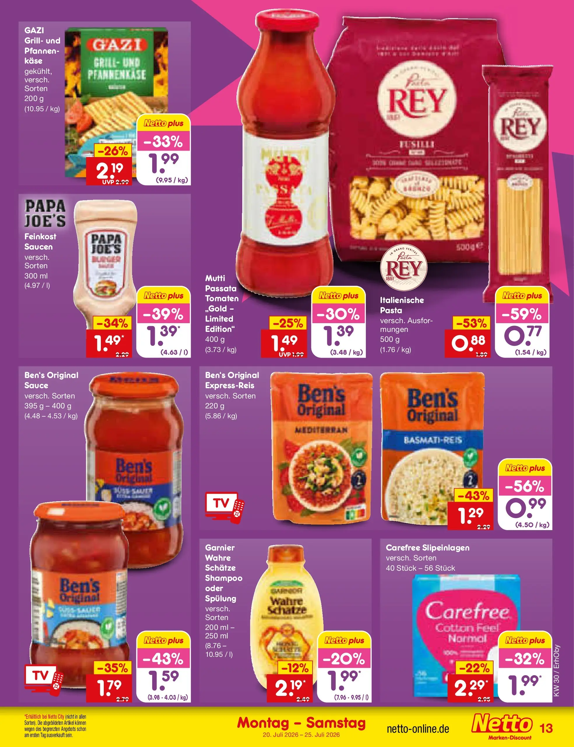 Netto Marken-Discount Prospekt Ergolding (ab 20.07.2026) ยป Angebote | Seite: 21 | Produkte: Grill, Basmatireis, Shampoo, Spรผlung Netto Marken-Discount Prospekt Ergolding (ab 20.07.2026) ยป Angebote | Seite: 21 | Produkte: Grill, Basmatireis, Shampoo, Spรผlung