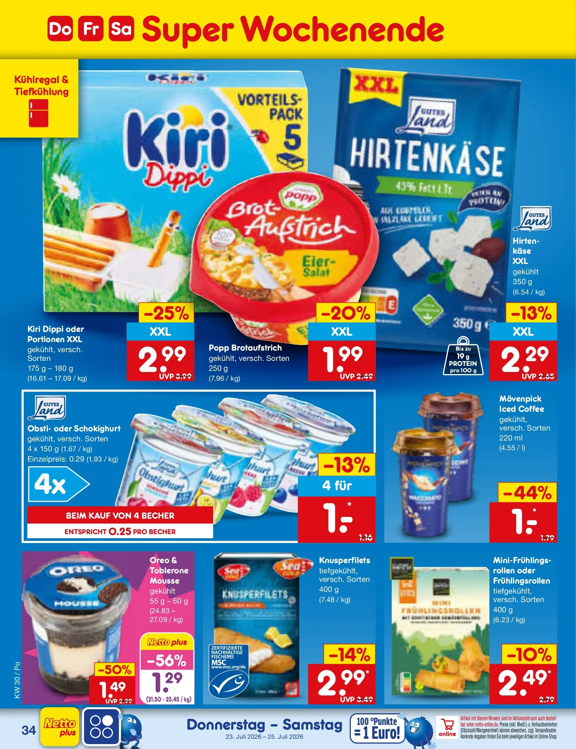 Netto Marken-Discount Prospekt Regensburg (ab 20.07.2026) » Angebote | Seite: 58 | Produkte: Käse, Eier, Brot, Salat
