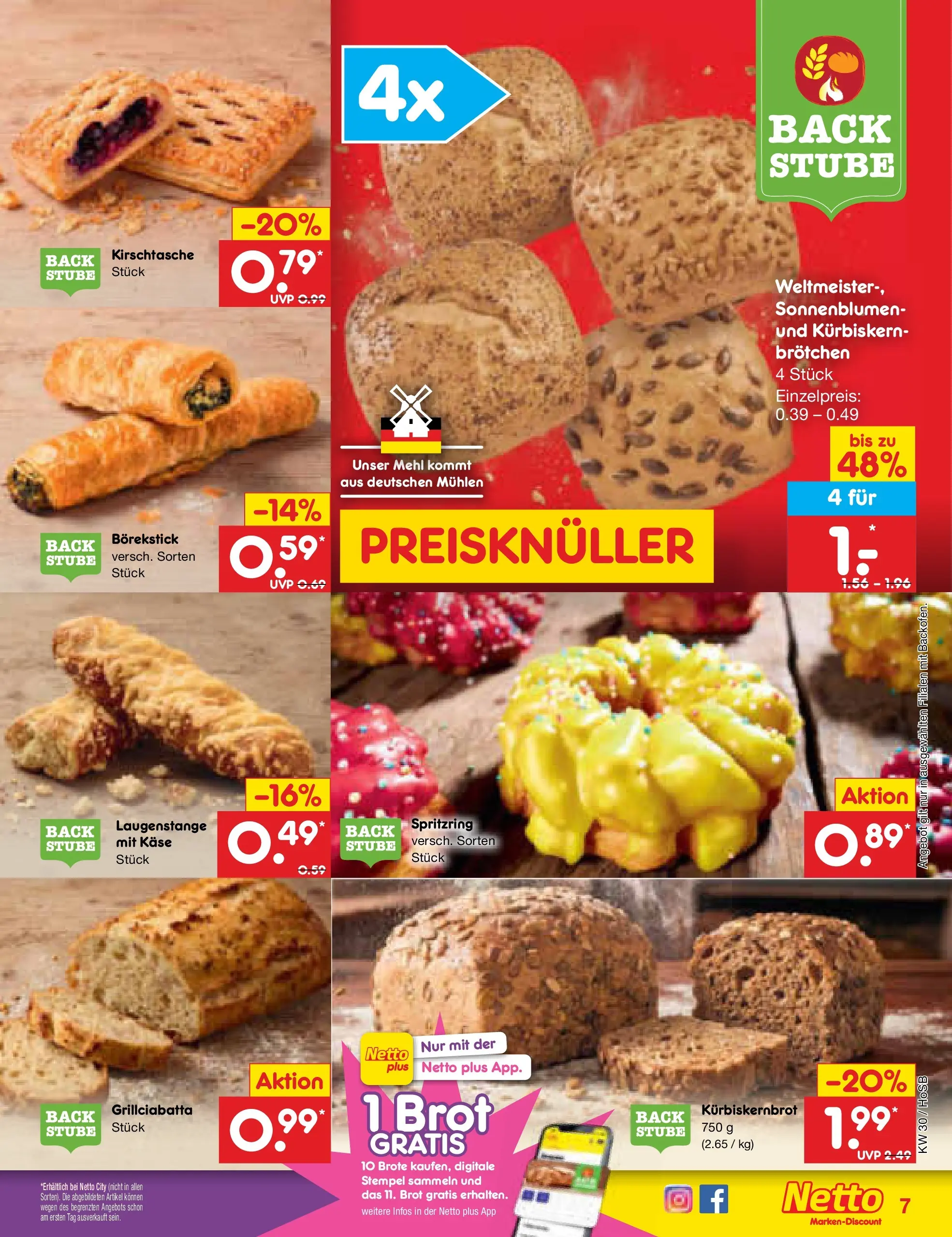 Netto Marken-Discount Prospekt Hannover (ab 19.07.2026) ยป Angebote | Seite: 7 | Produkte: Mehl, Kรคse, Brot Netto Marken-Discount Prospekt Hannover (ab 19.07.2026) ยป Angebote | Seite: 7 | Produkte: Mehl, Kรคse, Brot