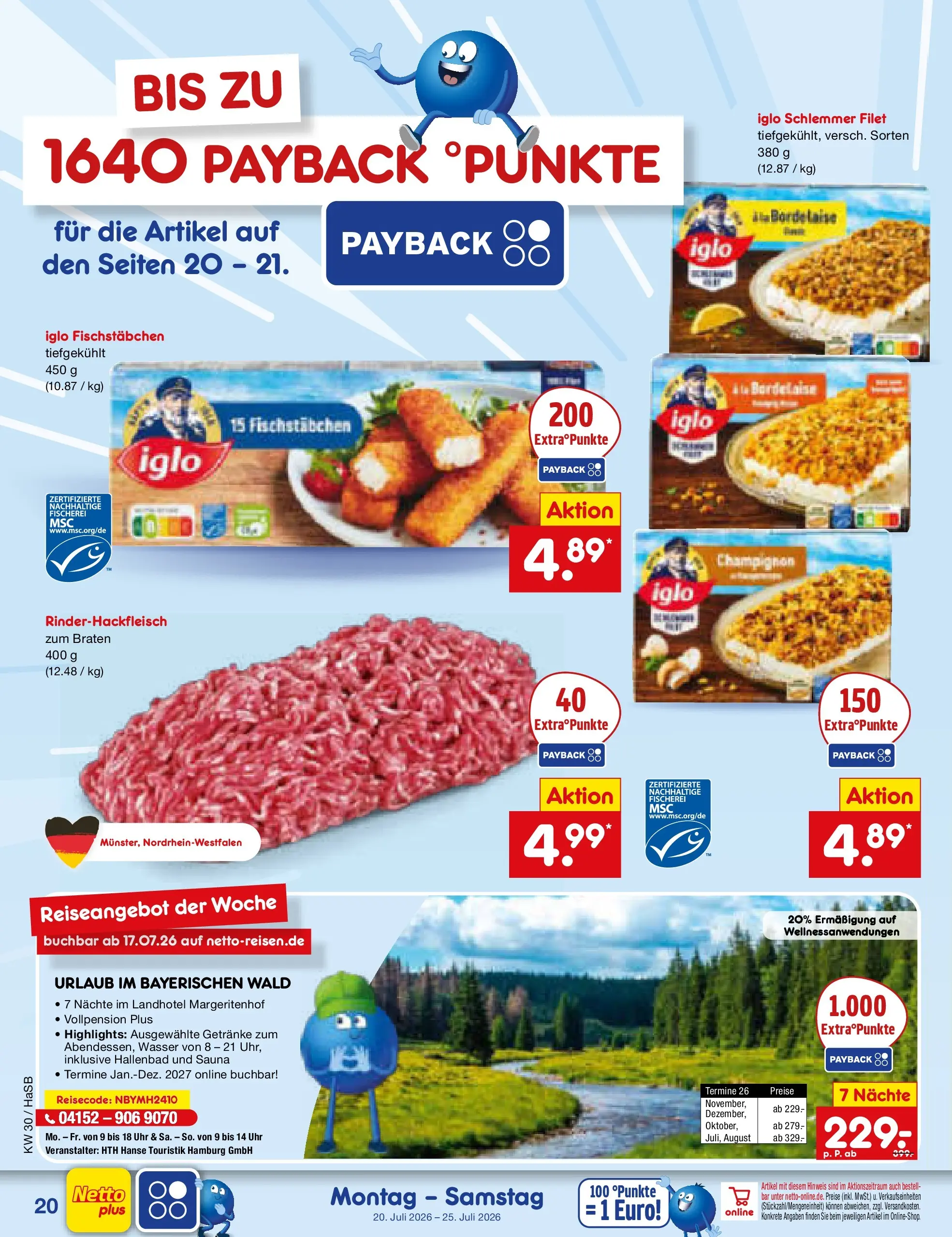 Netto Marken-Discount Prospekt Wuppertal (ab 19.07.2026) ยป Angebote | Seite: 36 | Produkte: Iglo, Fischstabchen, Wasser, Uhr Netto Marken-Discount Prospekt Wuppertal (ab 19.07.2026) ยป Angebote | Seite: 36 | Produkte: Iglo, Fischstabchen, Wasser, Uhr