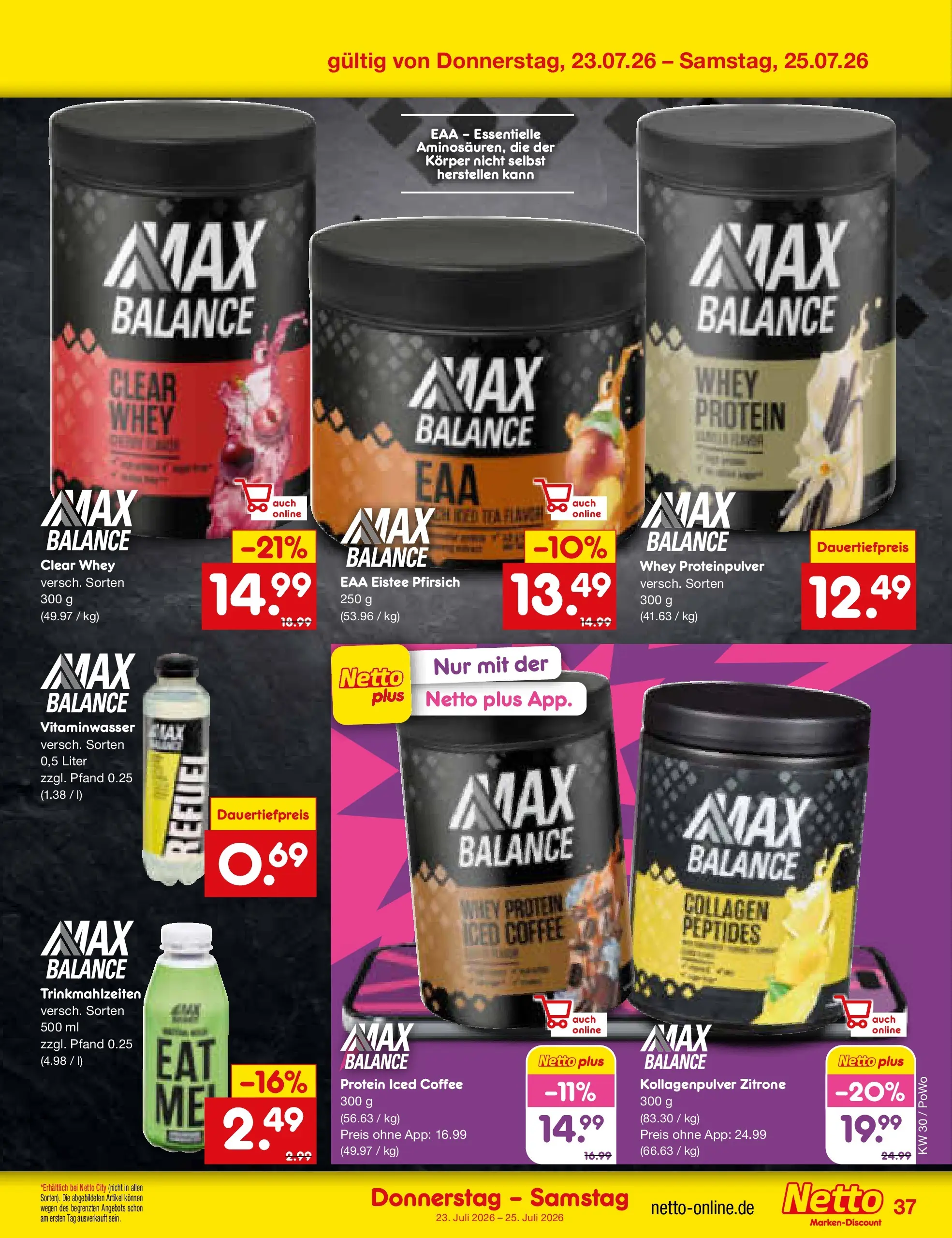 Netto Marken-Discount Prospekt Mannheim (ab 19.07.2026) » Angebote | Seite: 61 | Produkte: Zitrone, Pfirsich