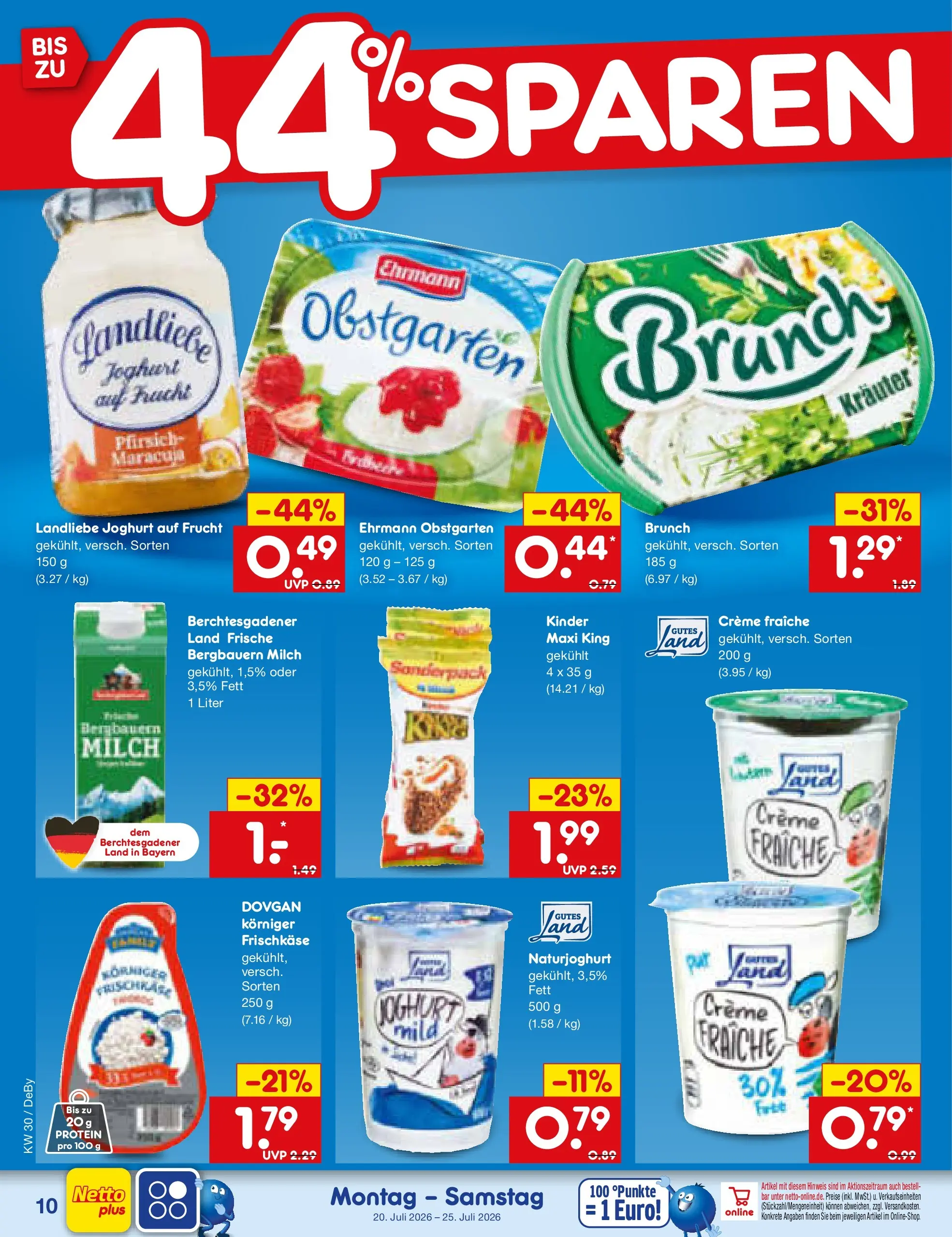 Netto Marken-Discount Prospekt Thierhaupten (ab 19.07.2026) ยป Angebote | Seite: 16 | Produkte: Joghurt, Creme, Pfirsich, Landliebe joghurt Netto Marken-Discount Prospekt Thierhaupten (ab 19.07.2026) ยป Angebote | Seite: 16 | Produkte: Joghurt, Creme, Pfirsich, Landliebe joghurt