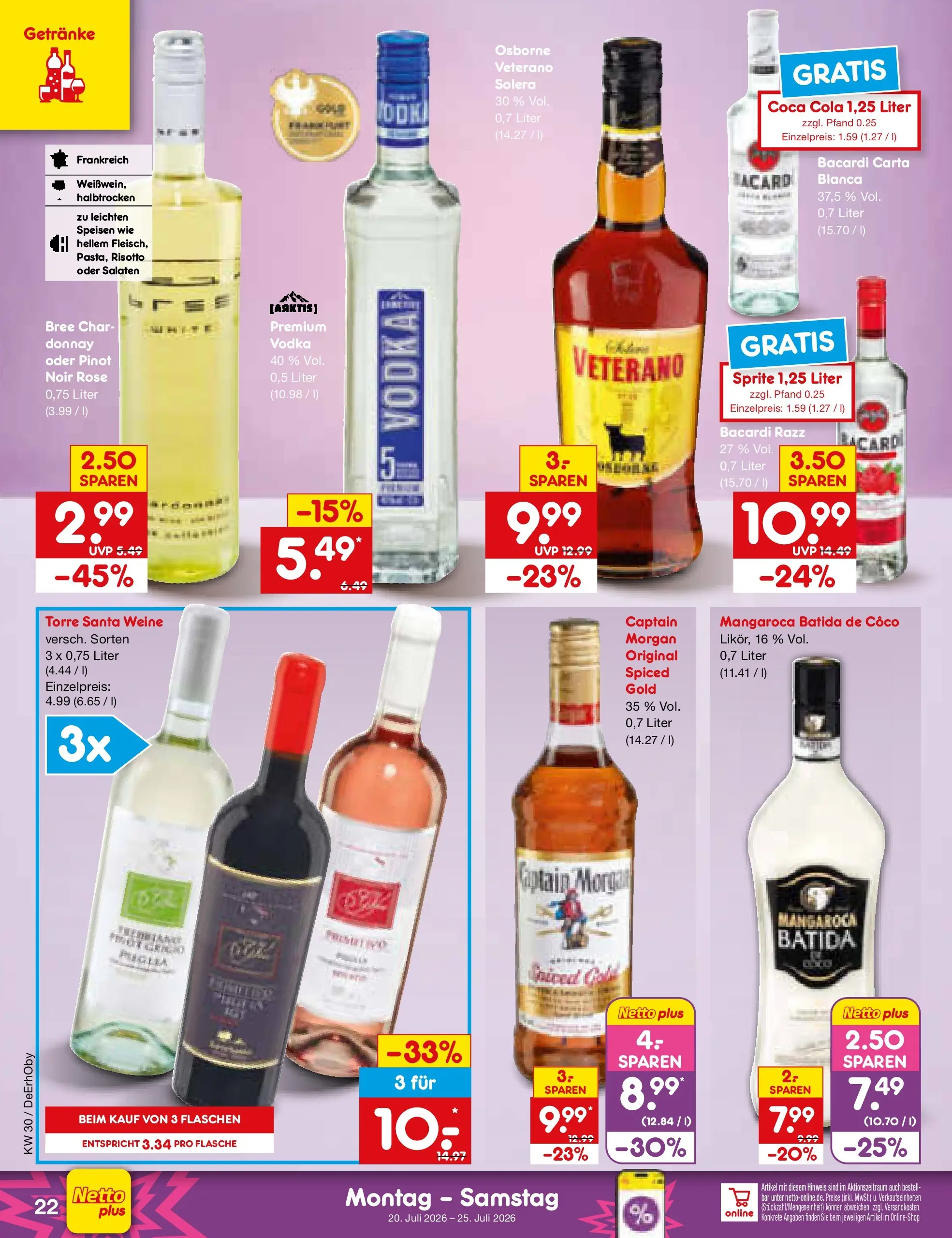 Netto Marken-Discount Prospekt Thierhaupten (ab 19.07.2026) ยป Angebote | Seite: 38 | Produkte: Bacardi, Sprite, Osborne, Cola Netto Marken-Discount Prospekt Thierhaupten (ab 19.07.2026) ยป Angebote | Seite: 38 | Produkte: Bacardi, Sprite, Osborne, Cola
