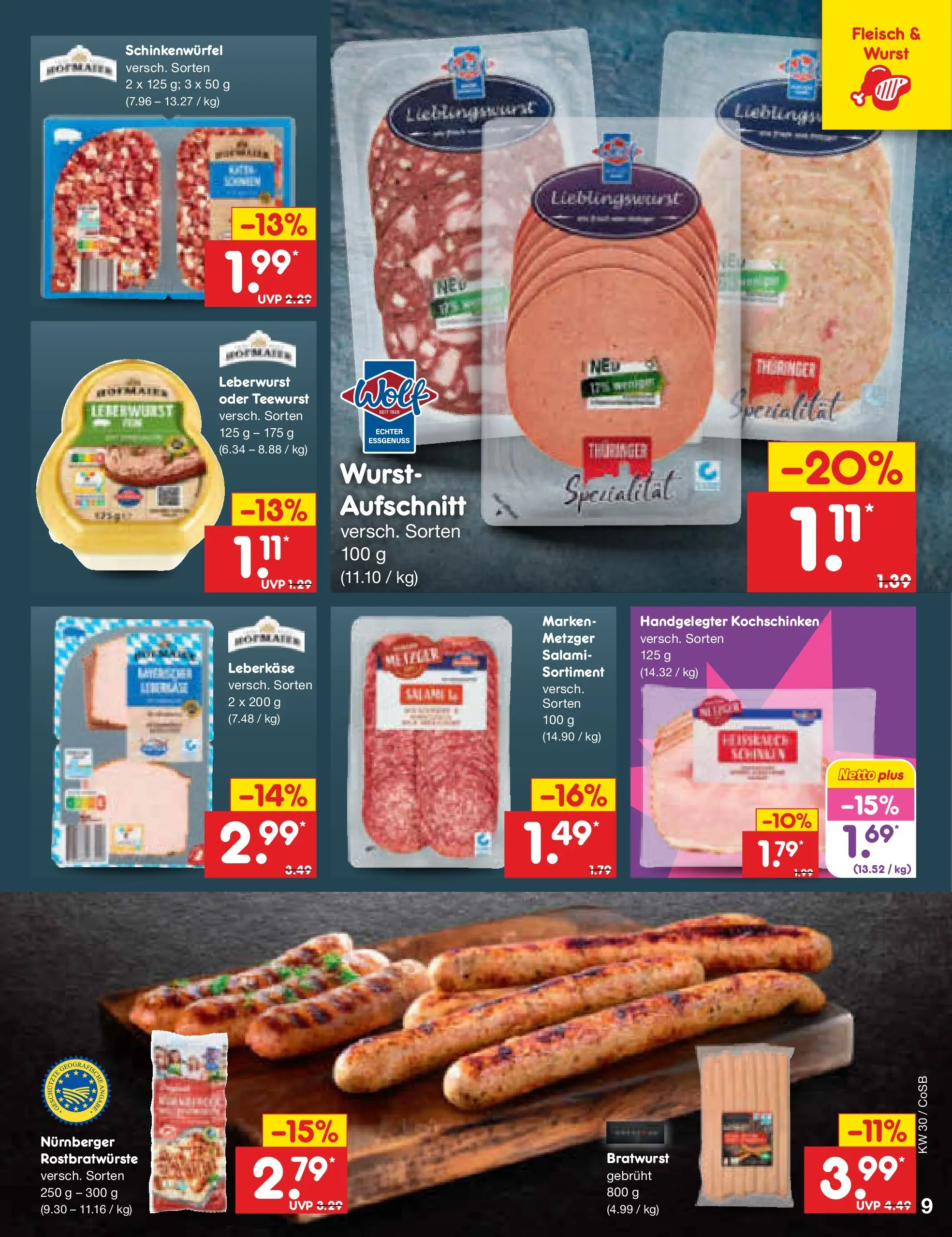 Netto Marken-Discount Prospekt Bitterfeld-Wolfen (ab 20.07.2026) ยป Angebote | Seite: 13 | Produkte: Bratwurst, Wurst, Salami, Fleisch Netto Marken-Discount Prospekt Bitterfeld-Wolfen (ab 20.07.2026) ยป Angebote | Seite: 13 | Produkte: Bratwurst, Wurst, Salami, Fleisch