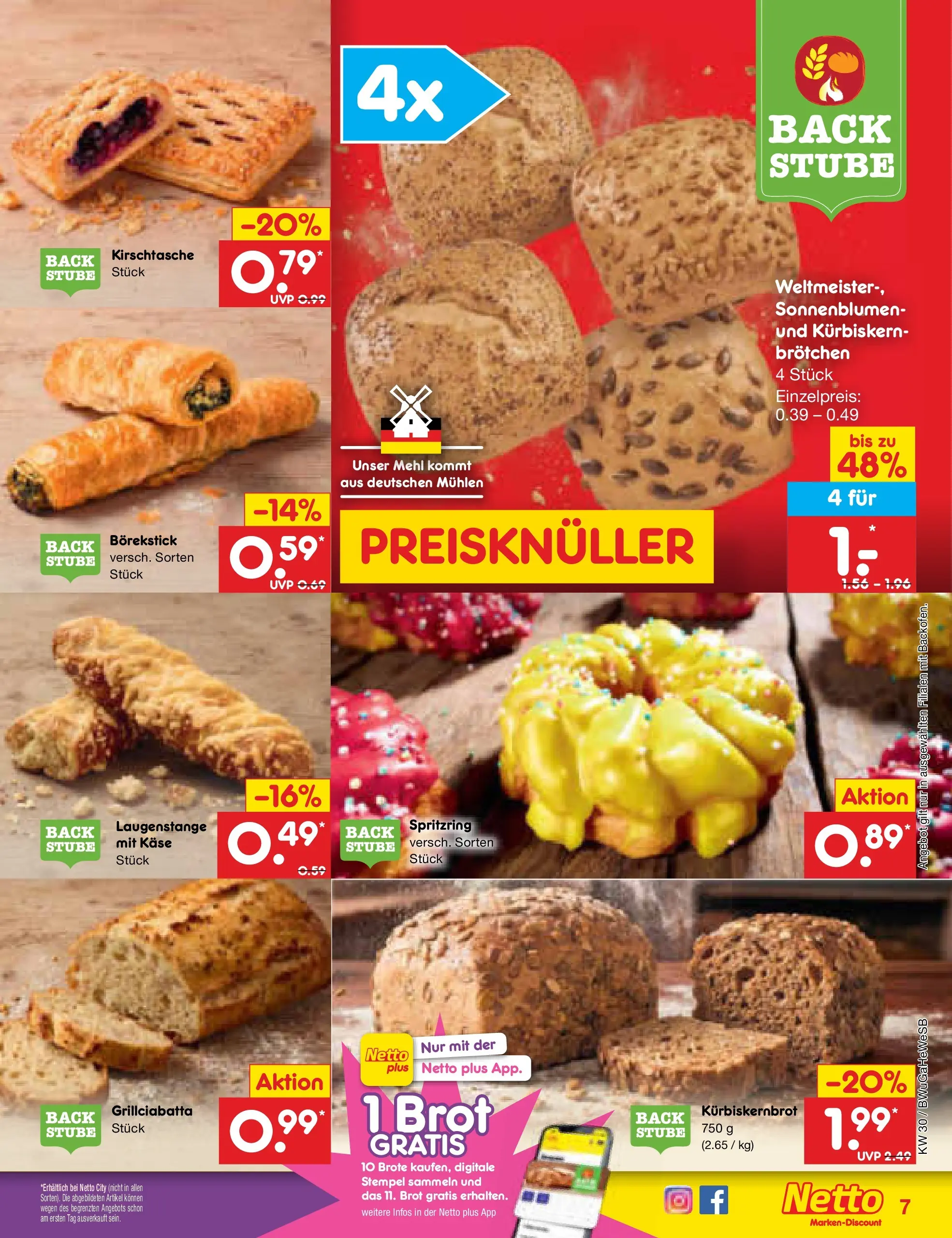 Netto Marken-Discount Prospekt Stemwede-Dielingen (ab 19.07.2026) ยป Angebote | Seite: 7 | Produkte: Mehl, Kรคse, Brot Netto Marken-Discount Prospekt Stemwede-Dielingen (ab 19.07.2026) ยป Angebote | Seite: 7 | Produkte: Mehl, Kรคse, Brot