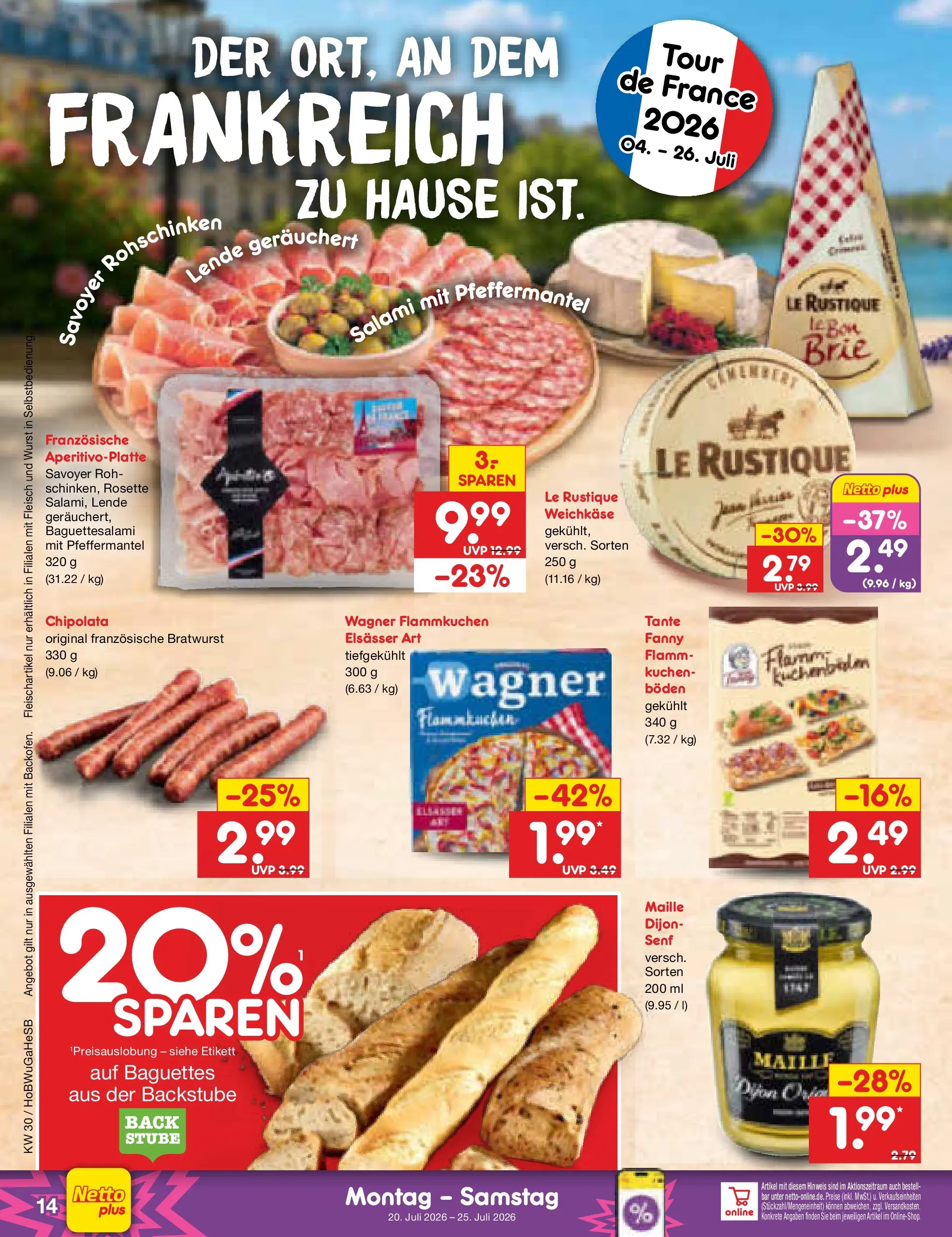 Netto Marken-Discount Prospekt Hannover (ab 19.07.2026) ยป Angebote | Seite: 24 | Produkte: Bratwurst, Wurst, Kuchen, Fleisch Netto Marken-Discount Prospekt Hannover (ab 19.07.2026) ยป Angebote | Seite: 24 | Produkte: Bratwurst, Wurst, Kuchen, Fleisch