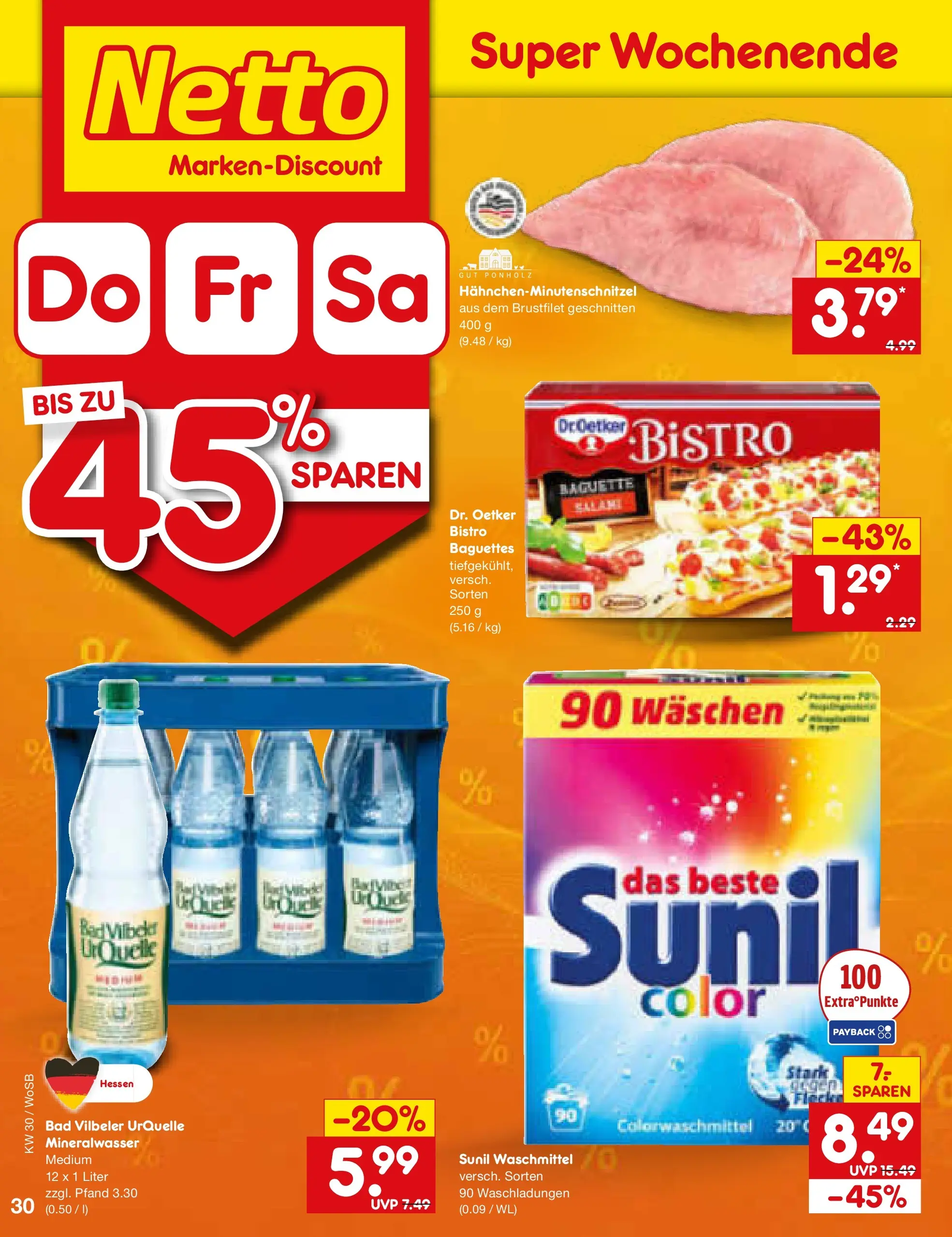 Netto Marken-Discount Prospekt Mannheim (ab 19.07.2026) » Angebote | Seite: 50 | Produkte: Bad, Baguette, Waschmittel, Salami