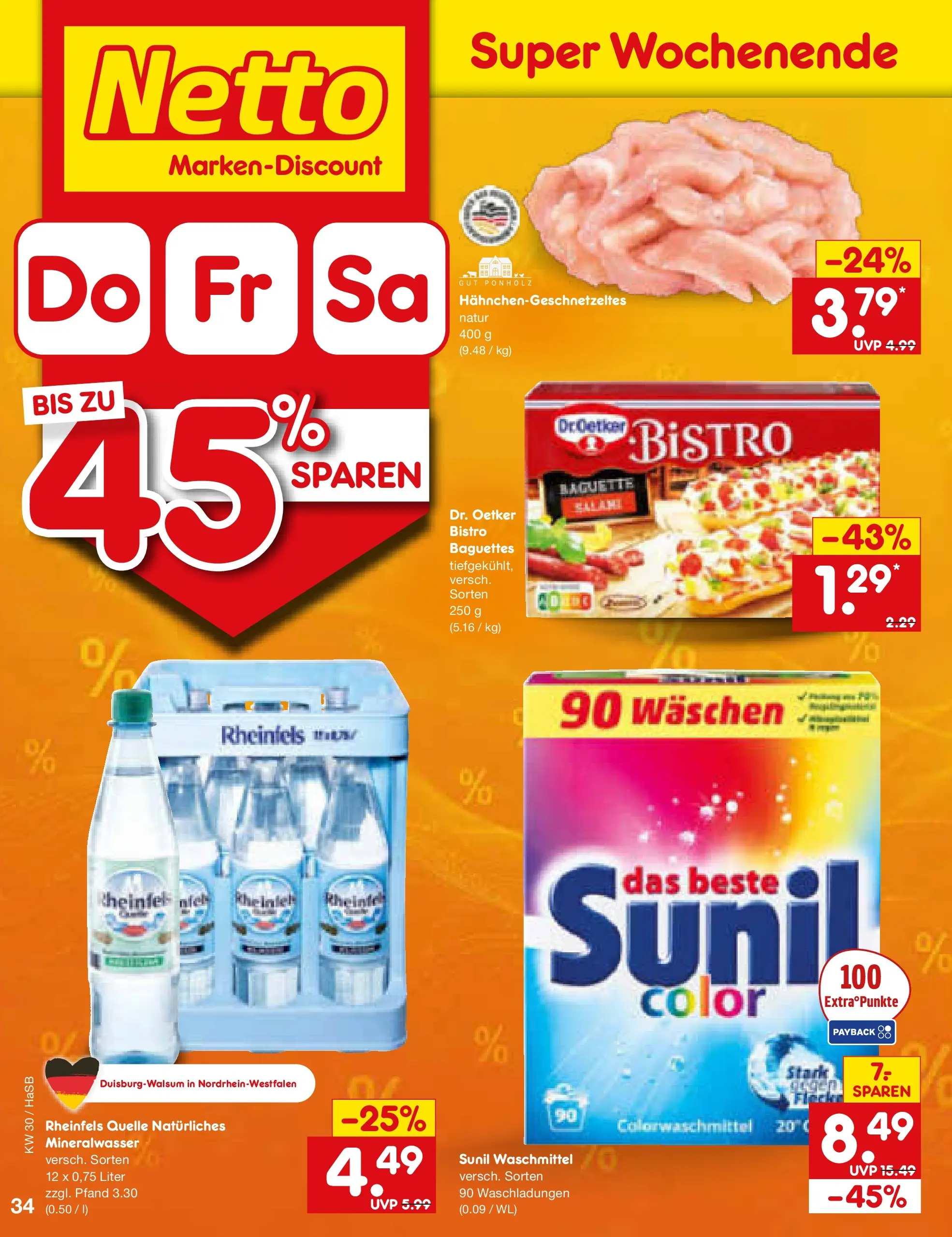 Netto Marken-Discount Prospekt Wuppertal (ab 19.07.2026) ยป Angebote | Seite: 58 | Produkte: Baguette, Mineralwasser, Waschmittel, Salami Netto Marken-Discount Prospekt Wuppertal (ab 19.07.2026) ยป Angebote | Seite: 58 | Produkte: Baguette, Mineralwasser, Waschmittel, Salami