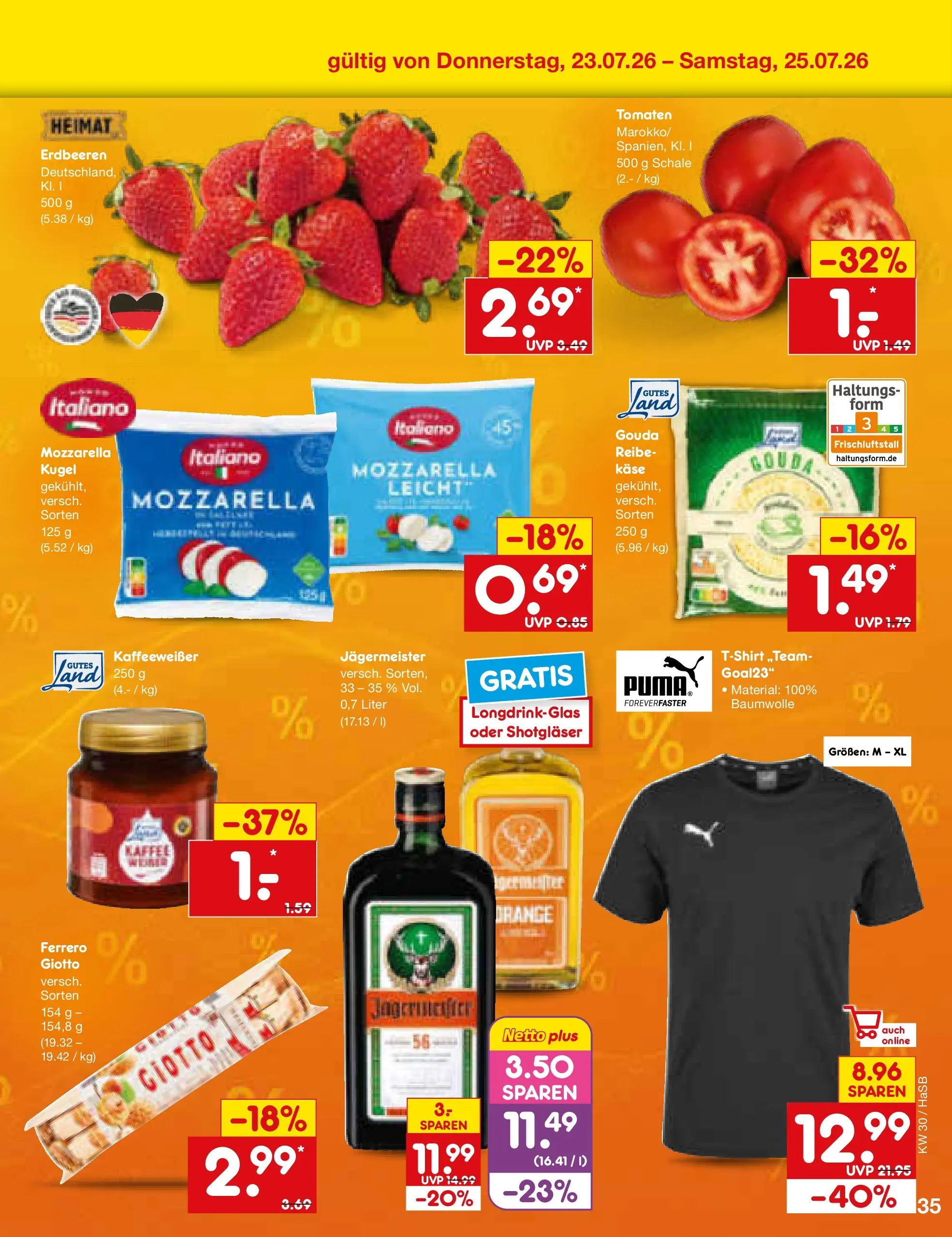 Netto Marken-Discount Prospekt Wuppertal (ab 19.07.2026) ยป Angebote | Seite: 59 | Produkte: Kaffee, Gouda, Tomaten, Erdbeeren Netto Marken-Discount Prospekt Wuppertal (ab 19.07.2026) ยป Angebote | Seite: 59 | Produkte: Kaffee, Gouda, Tomaten, Erdbeeren