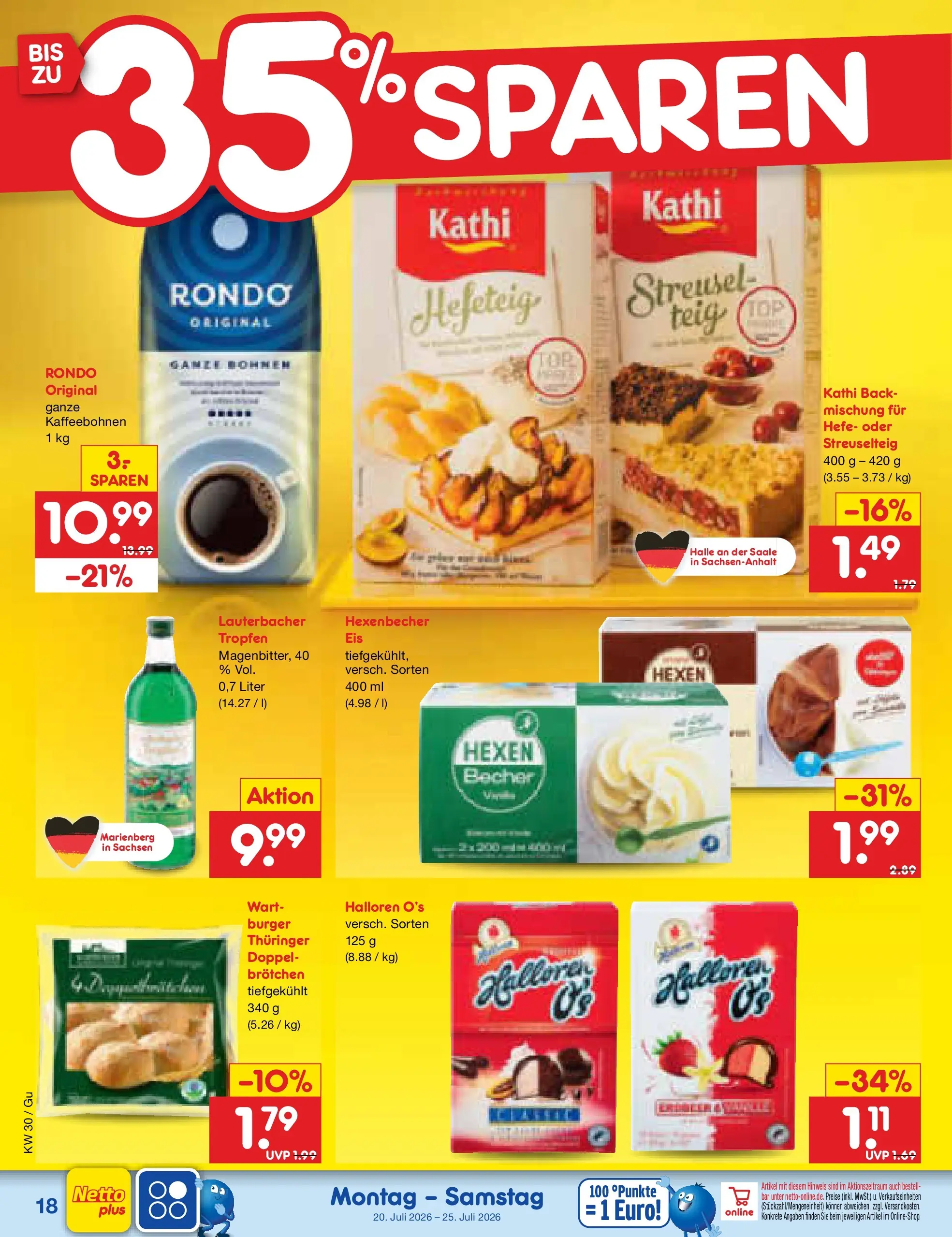 Netto Marken-Discount Prospekt Augustusburg (ab 19.07.2026) » Angebote | Seite: 30 | Produkte: Burger